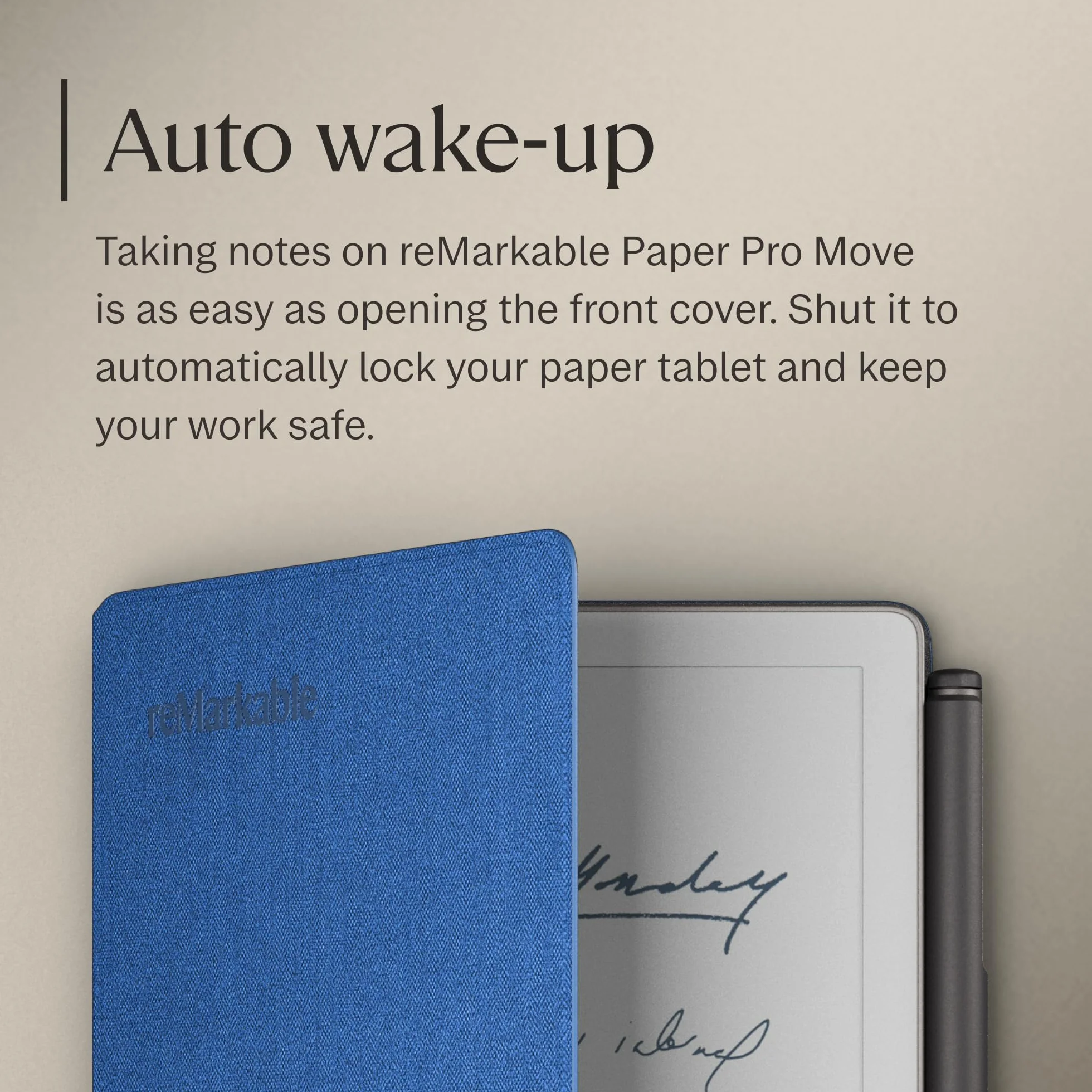 reMarkable Book Folio | Etui Polimerowe do Paper Pro Move | Kobalt