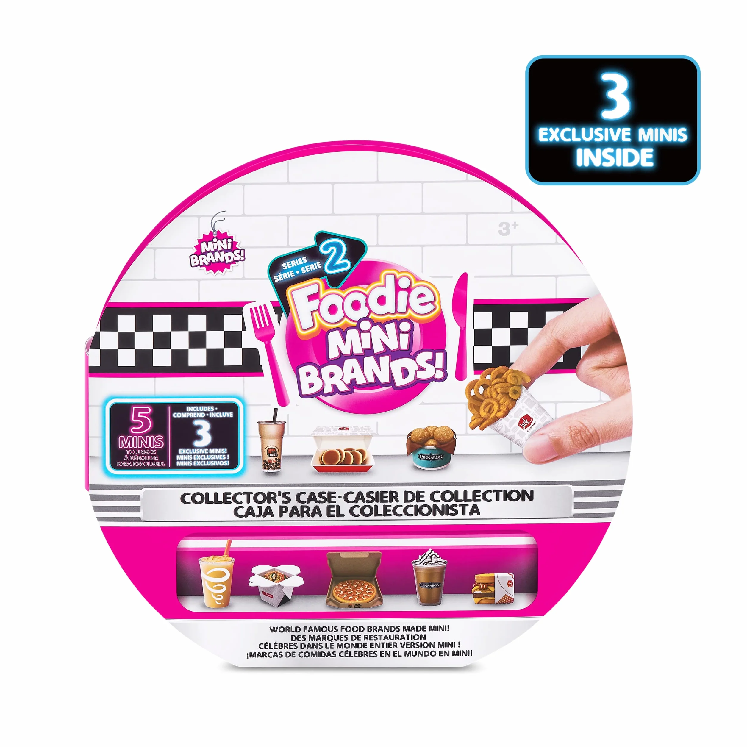 Mini Brands Etui kolekcjonerskie Foodie Series 2 firmy Zuru, Store & Display 30 minis (zawiera 5 minis Mystery Foodie)