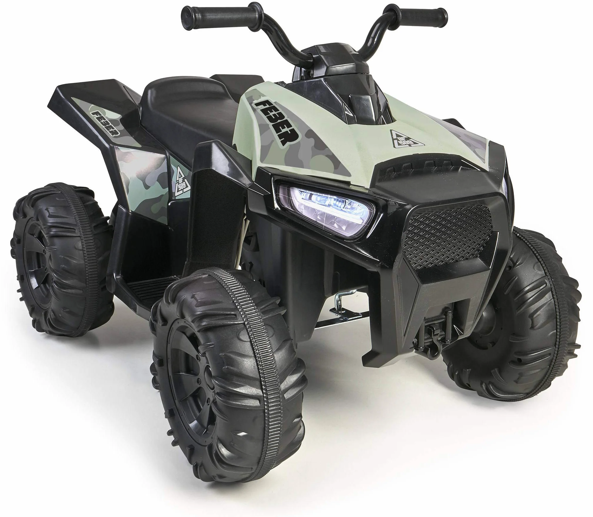 FEBER - Quad Boxer, Elektryczny pojazd zasilany bateryjnie, 12 V, Zielony (Famosa 800012541), Preview