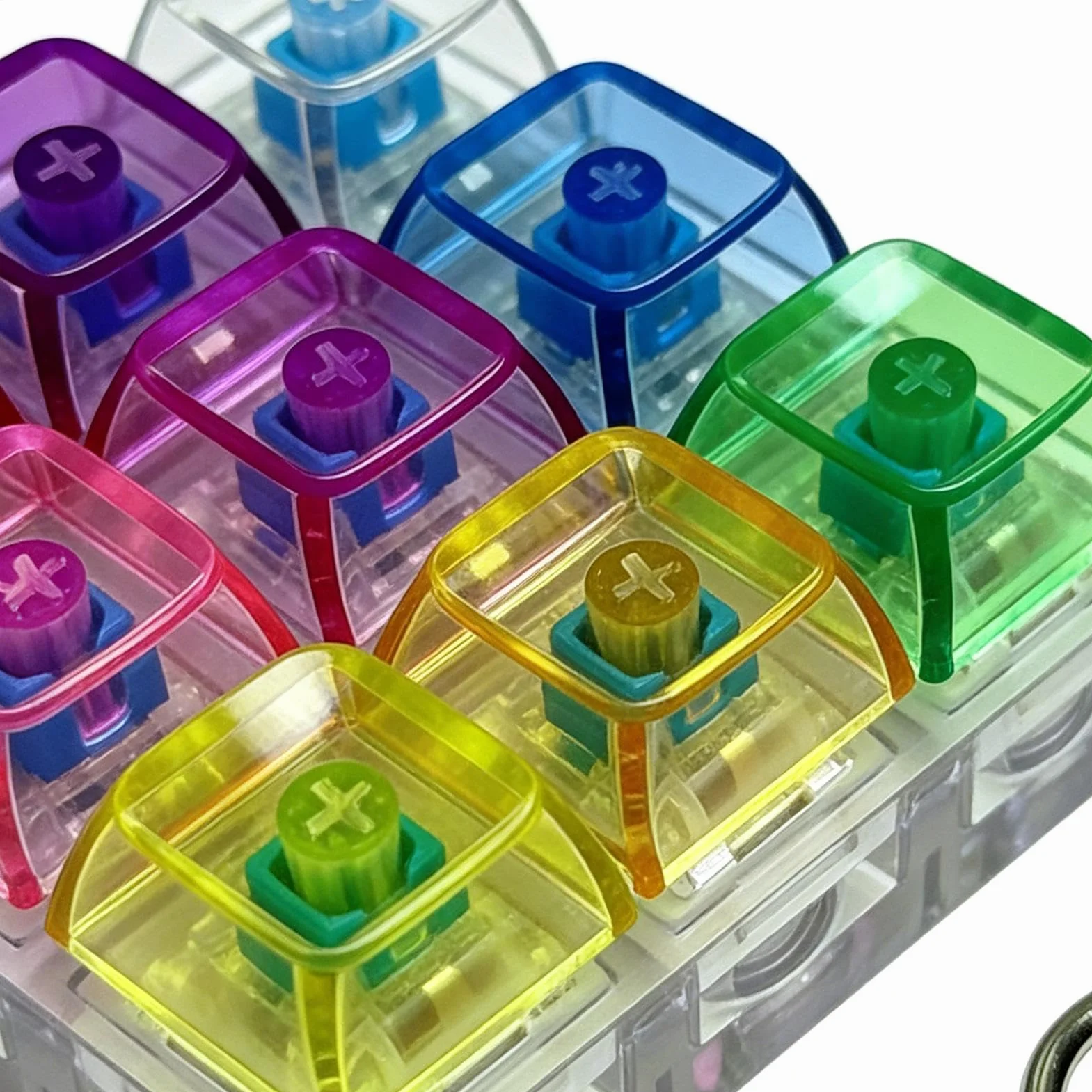 Klawiatura Fidget | 9 sensorycznych przycisków | Zabawka antystresowa z kliknięciem ze światłem, do szkoły pracy, domu, samochodu, samolotu, podróży, na imprezę