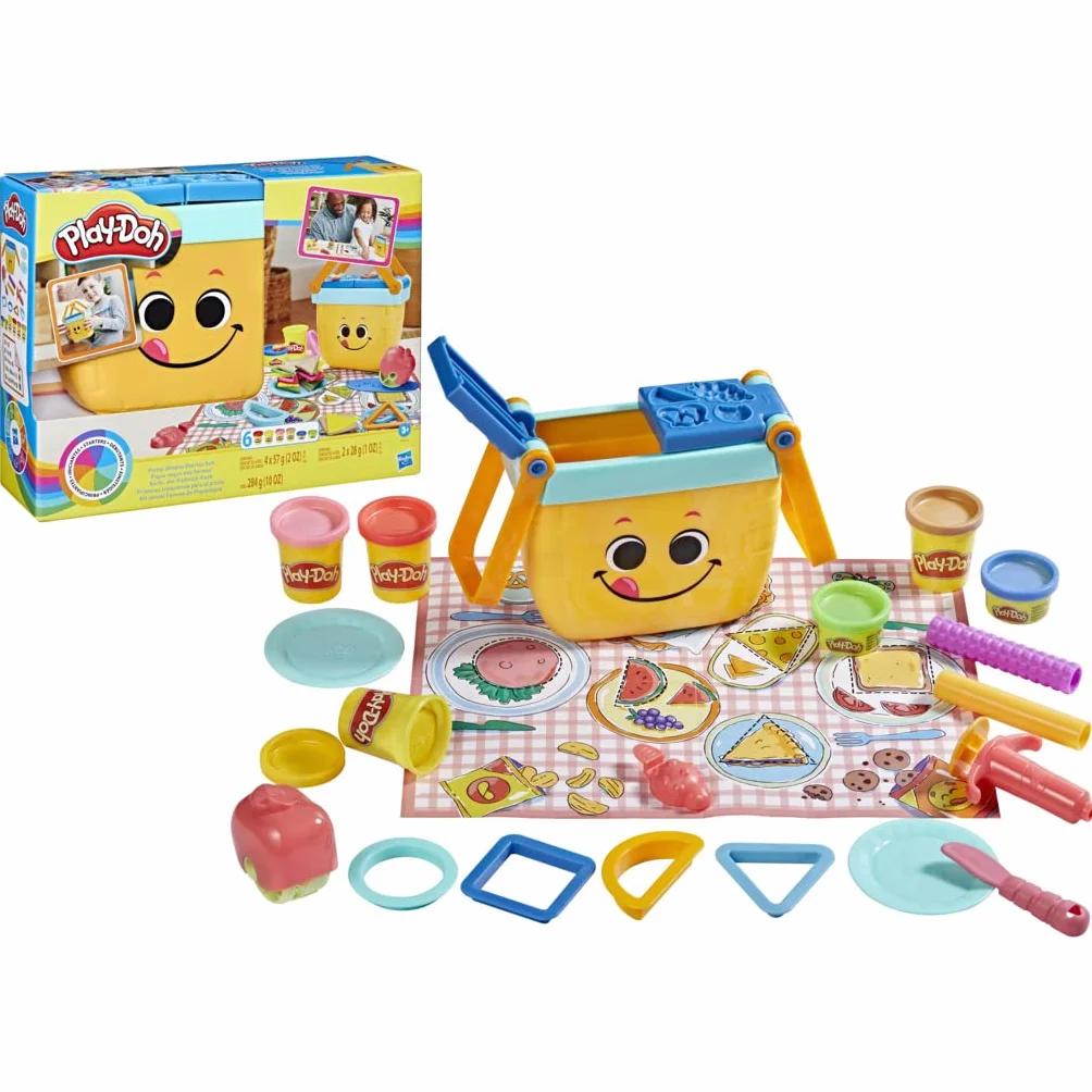 Play-Doh Piknikowe Kształty F6916 Zestaw do Lepienia z Ciastoliny, Wielokolorowy, Od 3 lat