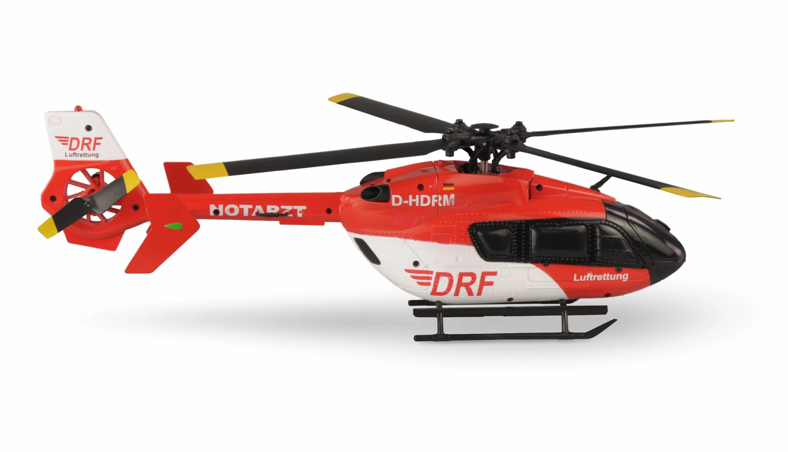 Amewi 25327 AFX-135 DRF 4-kanałowy helikopter 6G 2,4 GHz RTF, czerwony/biały