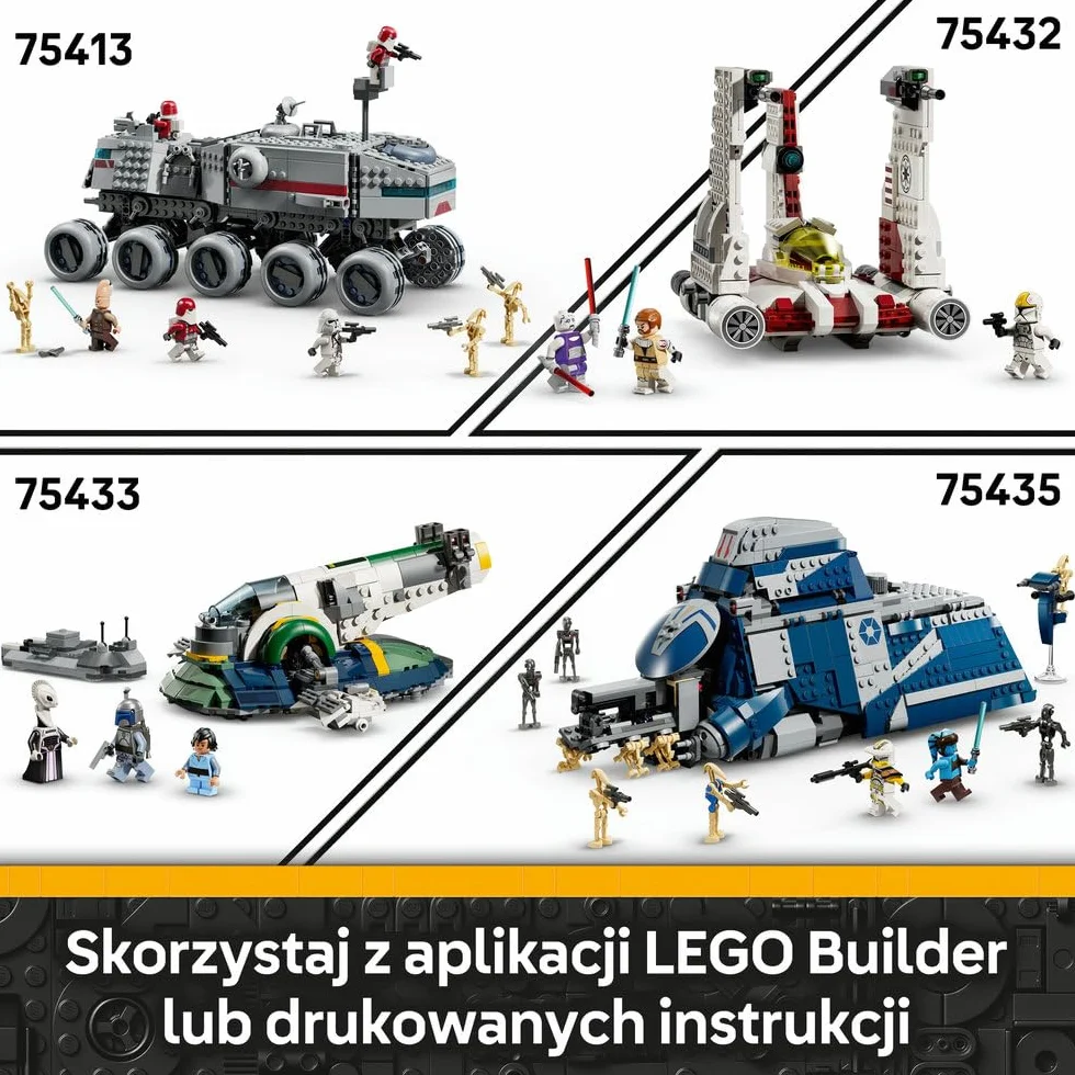 LEGO Star Wars zestaw bitewny — żołnierze-klony z 327. korpusu galaktycznego, zabawka konstrukcyjna dla dziecka, pomysł na prezent dla chłopców, dziewczynek i fanów Gwiezdnych Wojen od 7 lat 75431
