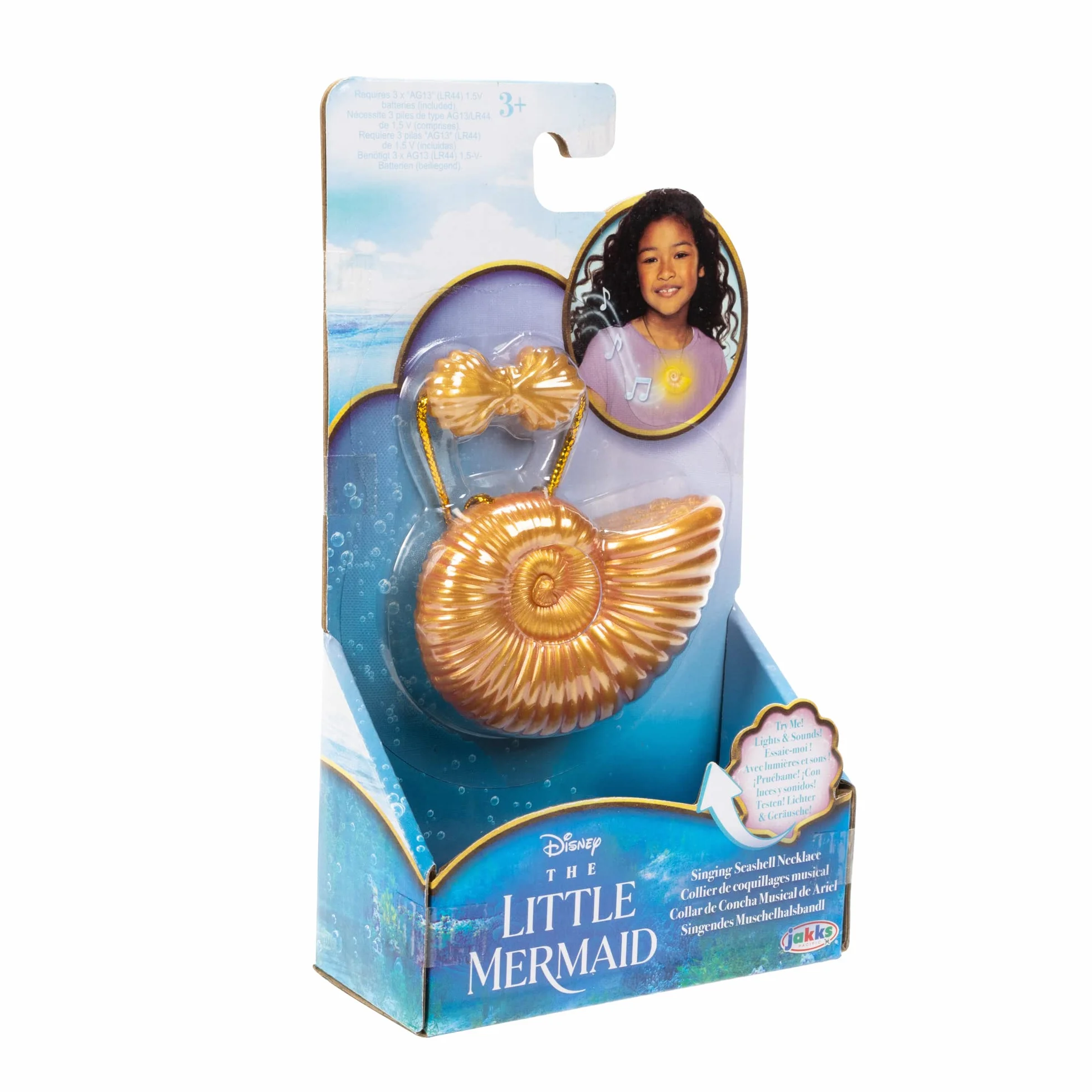 Jakks Pacific Disney Ariel Mała Syrenka, Naszyjnik z Muszelek Ariel Ze Światełkami