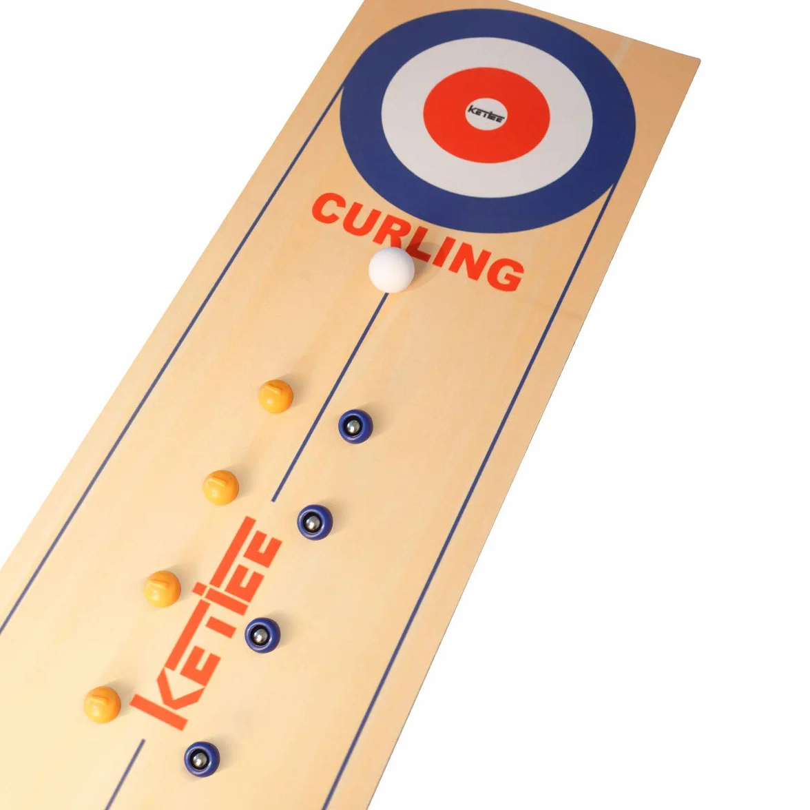 KETIEE Zestaw do kręgli 3 w 1 Shuffleboard Bowling Curling Game, przenośny stół dla drużyn i imprez rodzinnych, odpowiedni dla dzieci i dorosłych