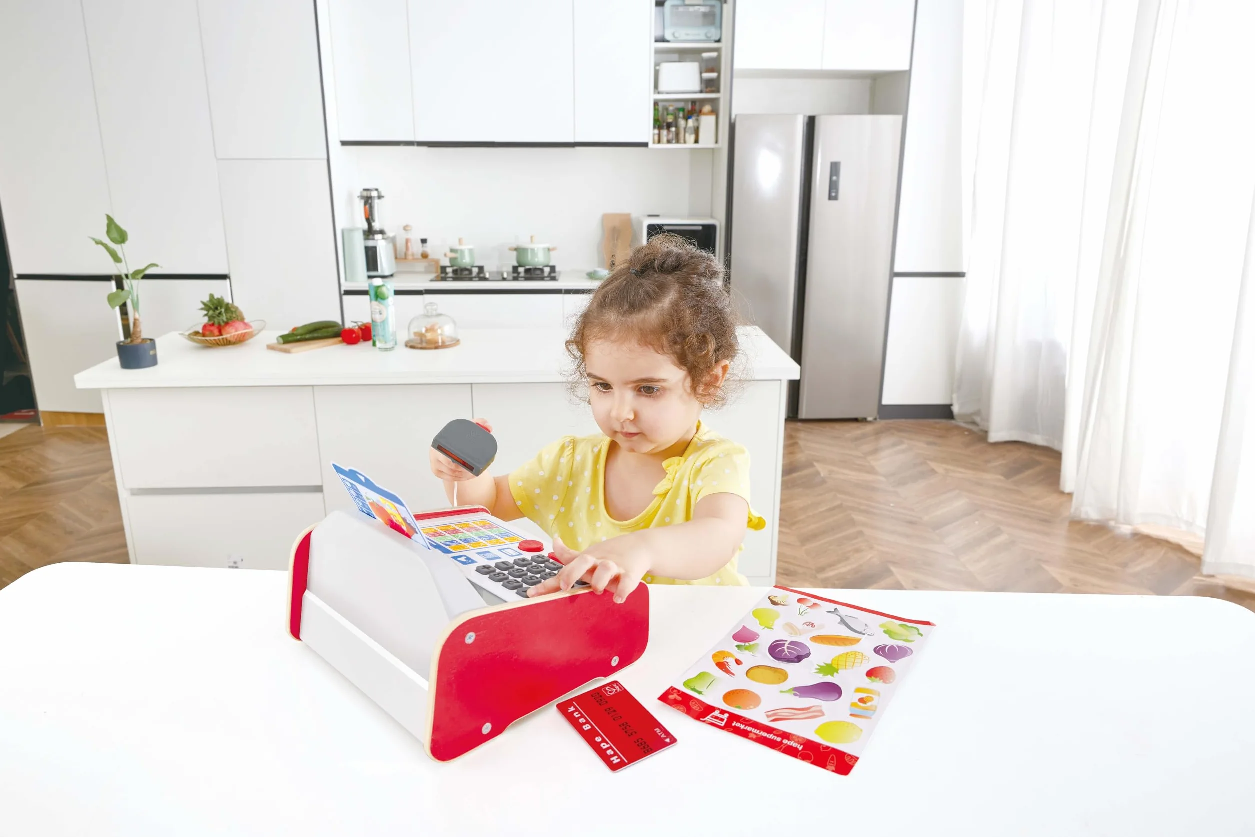 Hape E3184 kasa fiskalna, akcesoria do sklepu handlowego, kasa, wielokolorowa, S