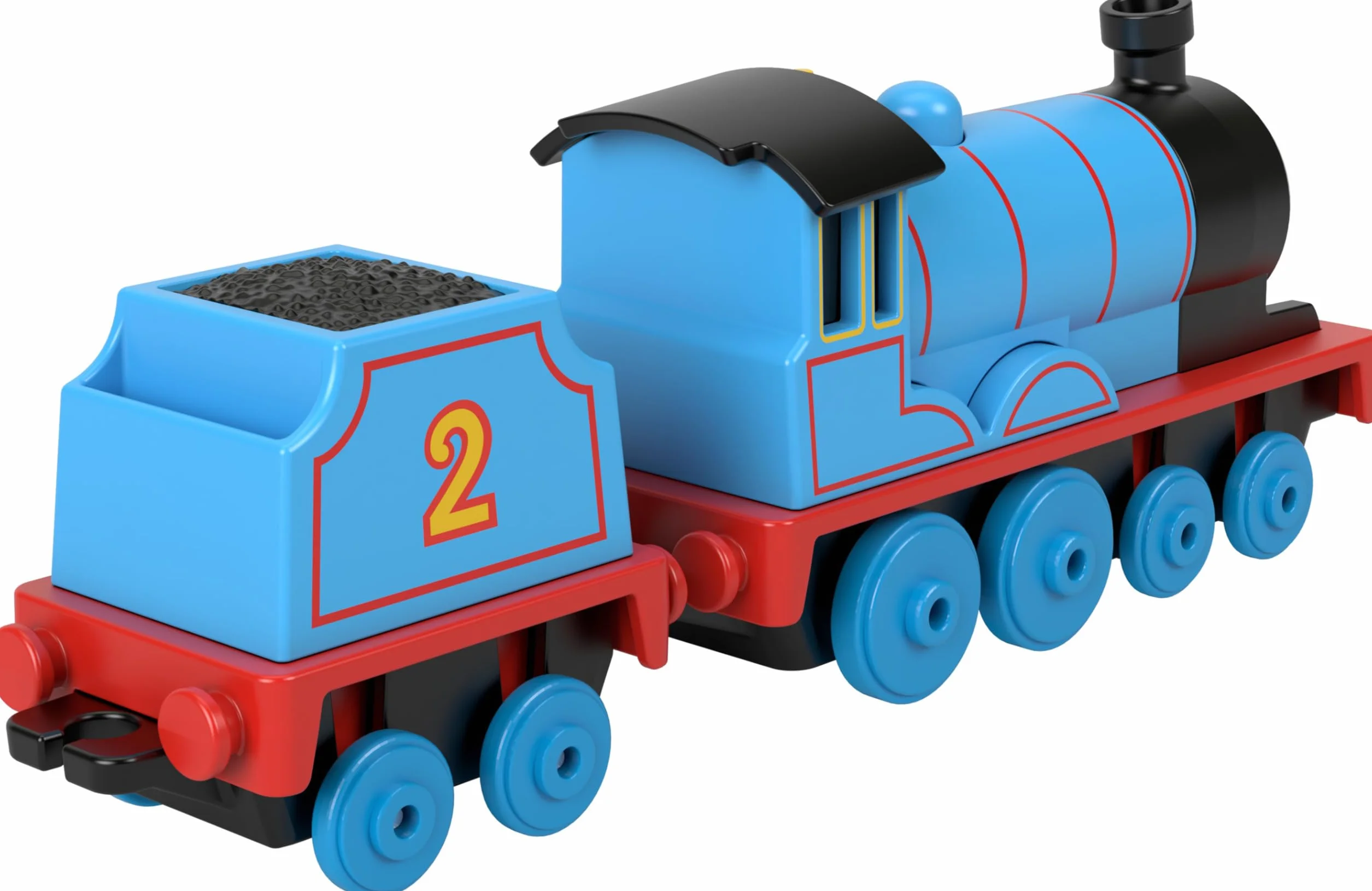 Thomas & Friends Edek Metalowa lokomotywa do popychania z wagonem do zabawy dla dzieci od 3 roku życia, HTN29