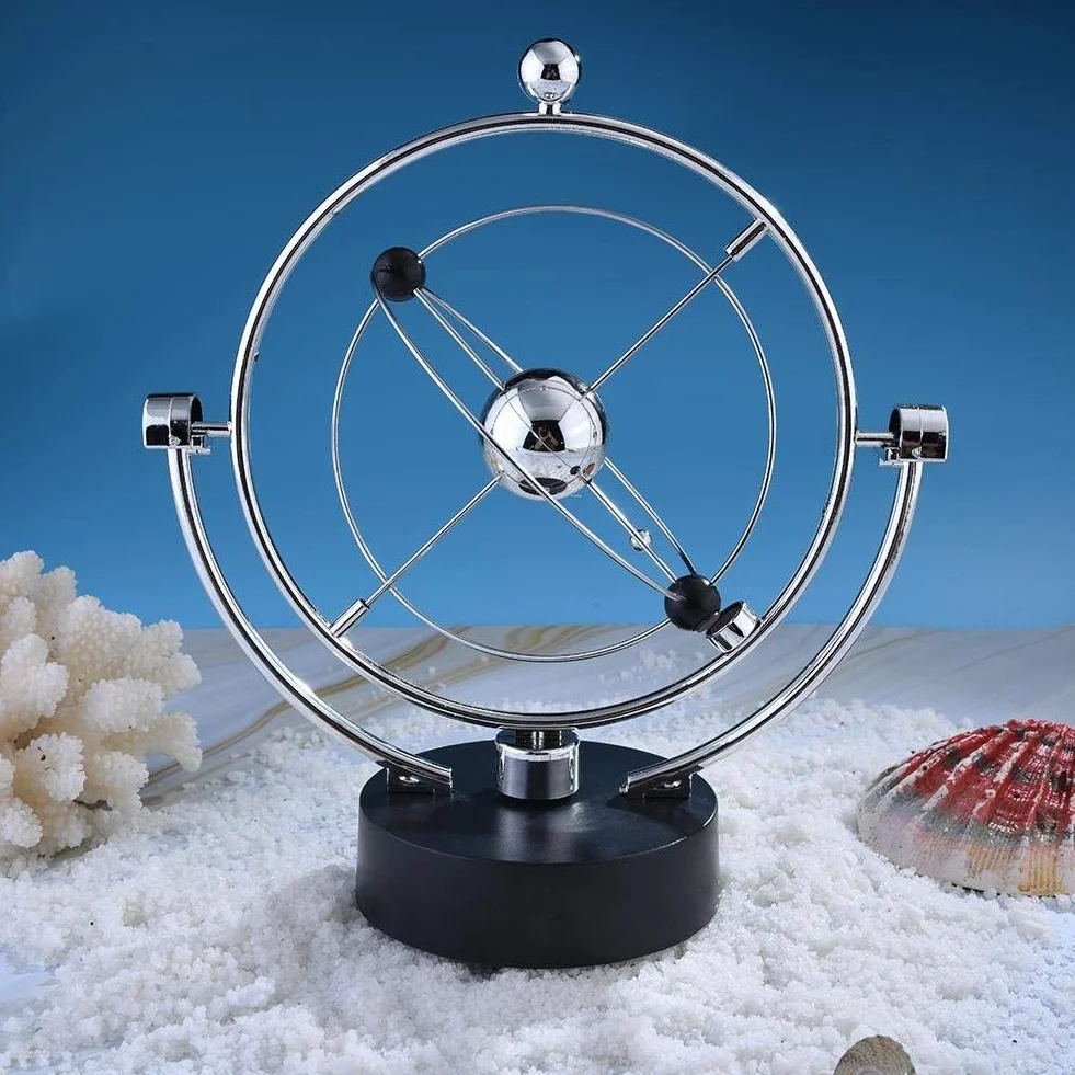 Elektroniczna zabawka na biurko Perpetuum Motion Droga Mleczna Ruch kinetyczny Huśtawka Elektryczna Wiggler Newtony Cradle Balance Ball Dekoracja domowego biura (A603)