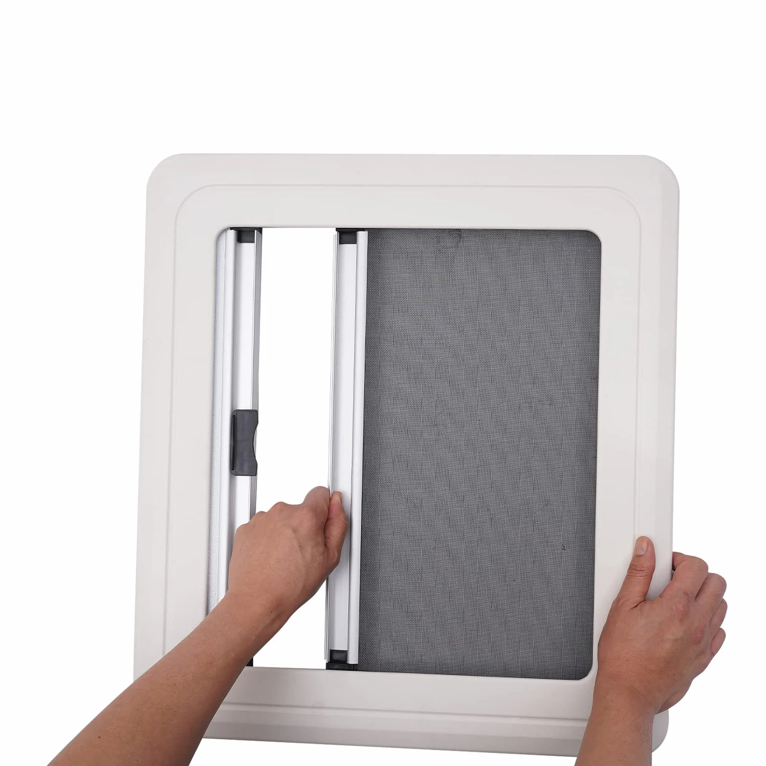 Okno do przyczepy kempingowej 450 x 500 mm, boczne okno wysuwane, do przyczepy kempingowej, samochodu kempingowego, furgonetki, samochodu kempingowego, furgonetki