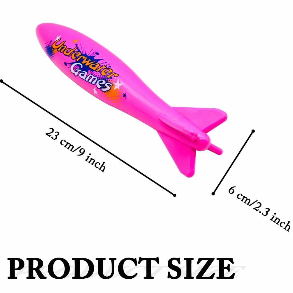 TOPWAYS Torpedo Rocket Spins & Glides Up to 30 Feet Like Underwater Football for Under Water Passing Games podwodne torpedy do nurkowania, torpedy do nurkowania, torpedy