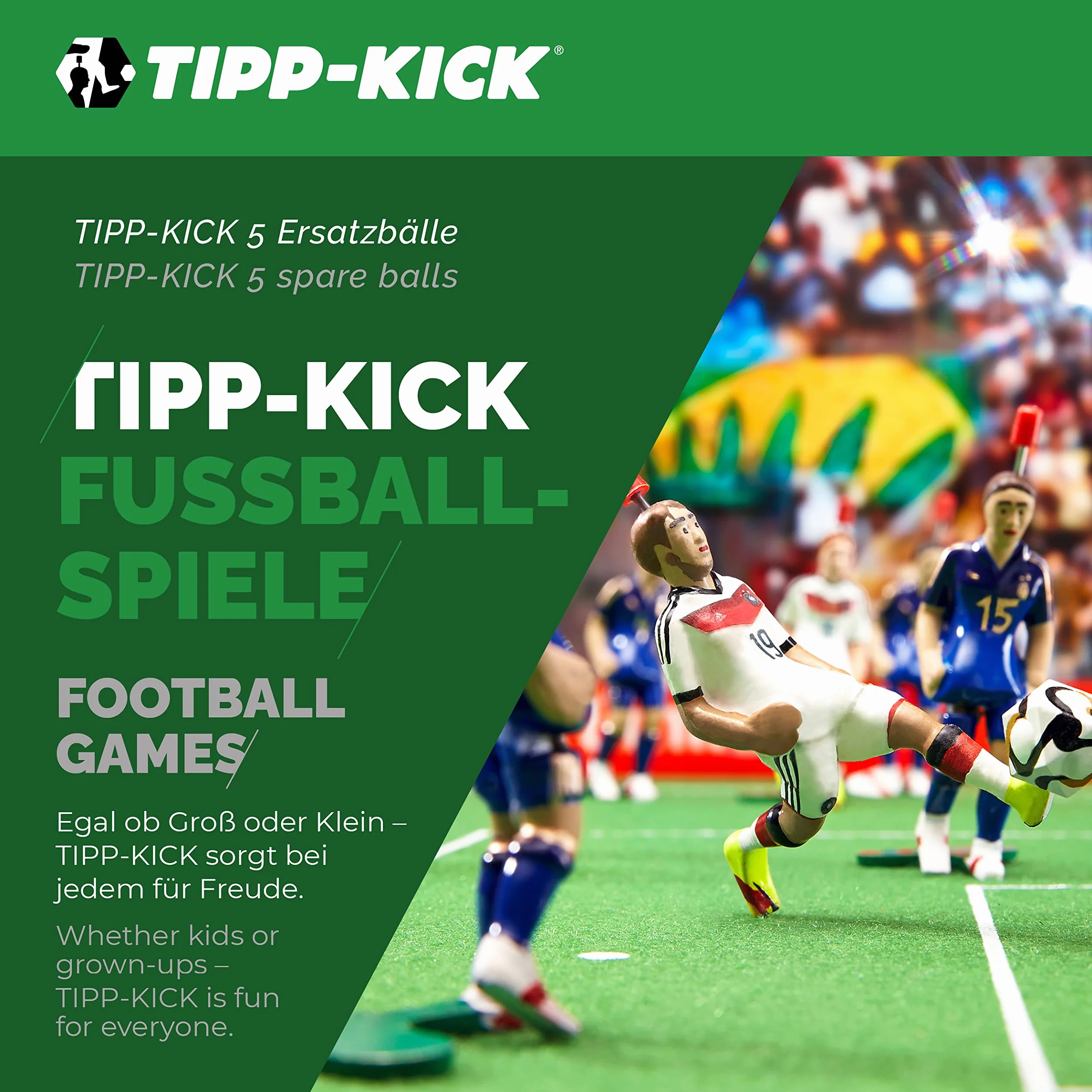 TIPP-KICK MIE01605 zestaw 5 piłek, biały i czerwono-żółty, 5 sztuk
