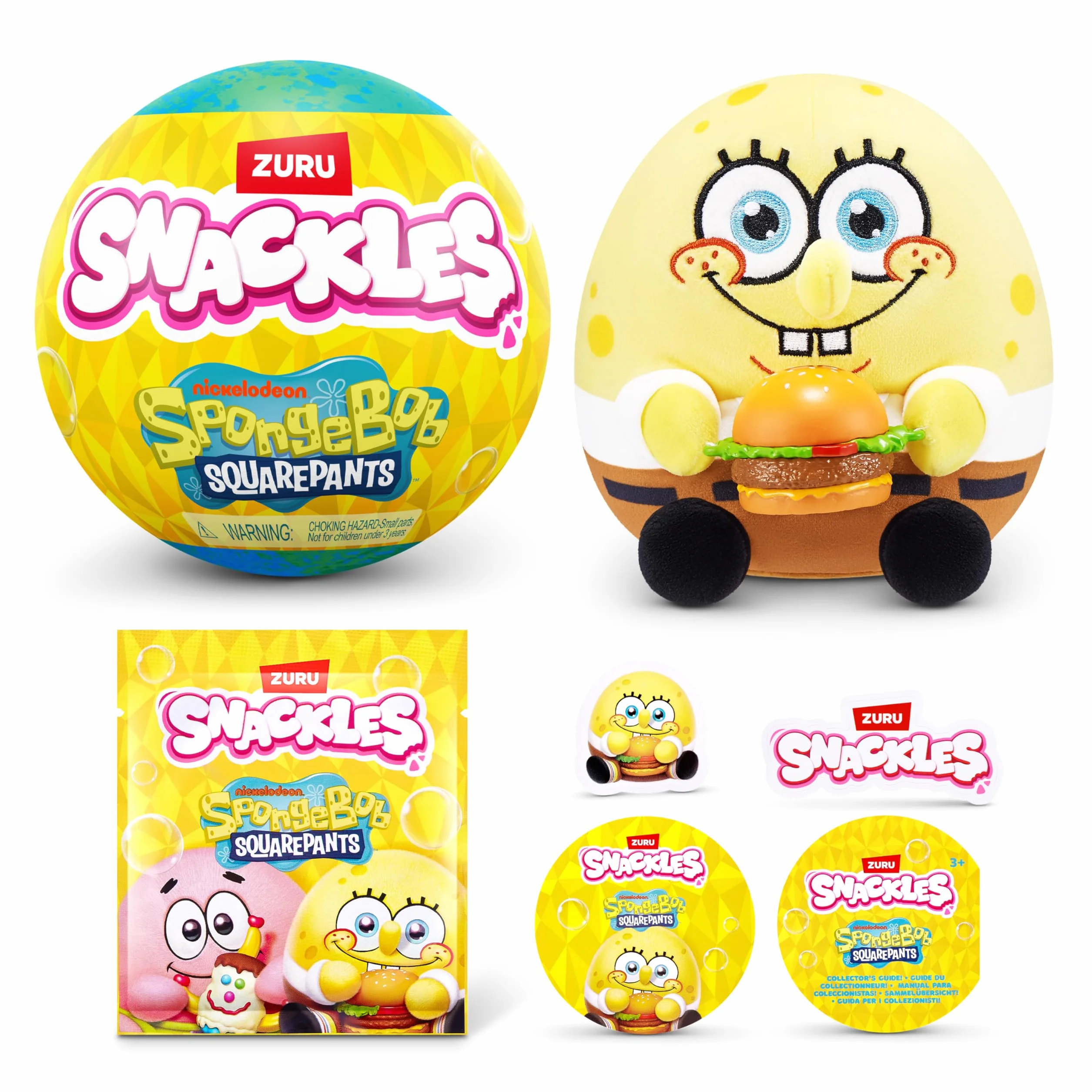 Snackles -Licensed Character-Series 1-Spongebob Squarepants Capsule 5"-Capsule