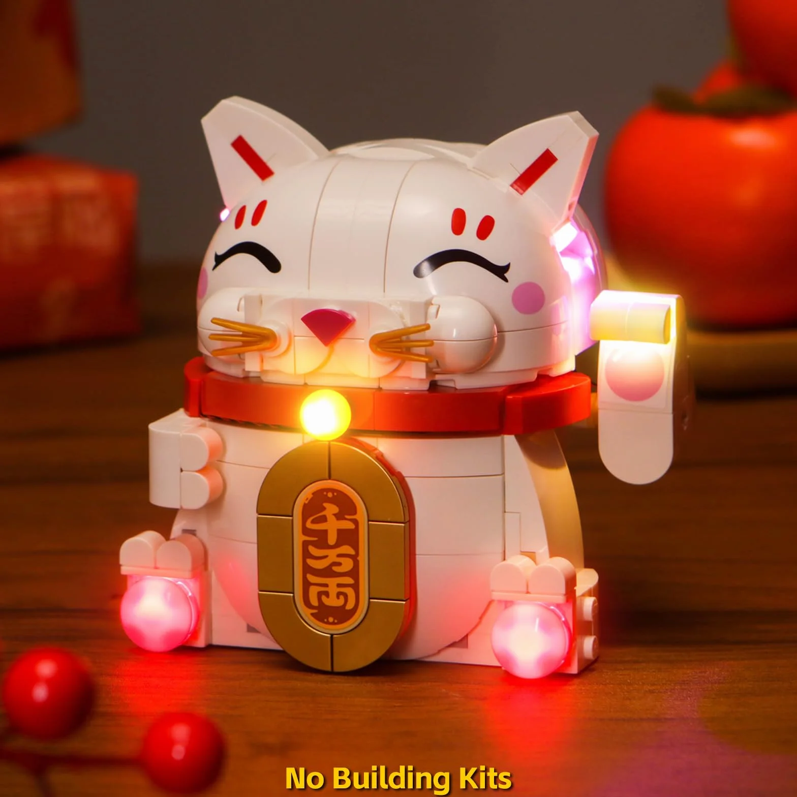 Zestaw świateł LED kompatybilny z Lego 40813 Lucky Cat (nie jest to model), zestaw oświetleniowy kompatybilny z Lego Lucky Cat kreatywna zabawka