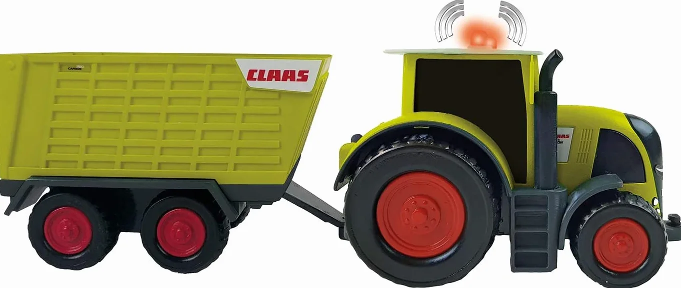 Happy People L&S 34541 Claas Kids Axion 870 Traktor + przyczepa Cargos 750 - ze światłem i dźwiękiem