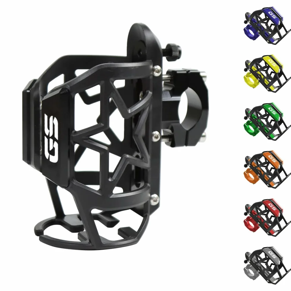 Dla BMW R1200GS R1250GS motocykl uchwyt na bidon z wodą napój uchwyt na kubek Sdand ​​akcesoria do montażu GS R1200 1250 GS (Color : GS Black)