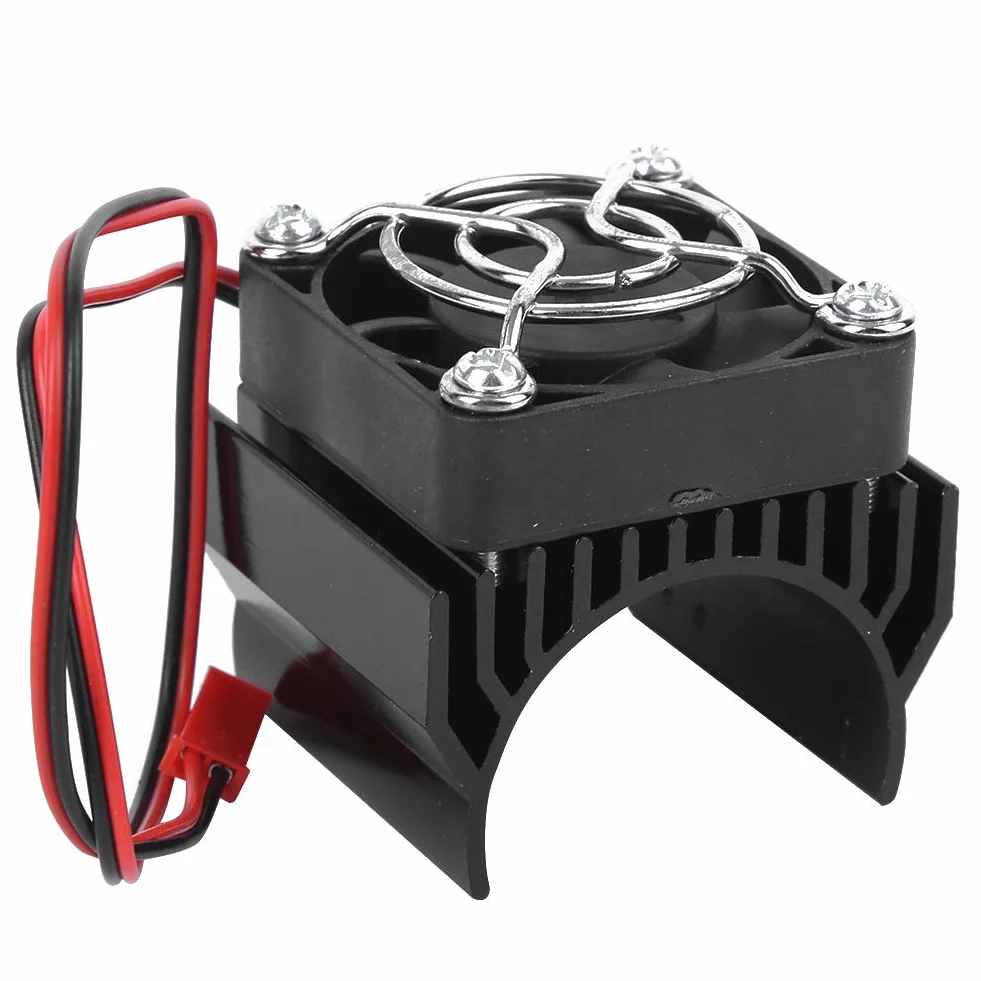 Keenso RC Chłodnica Radiatora 36 mm do Silnika 1/10 RC Car 540 3650 3660 3670 Czarna