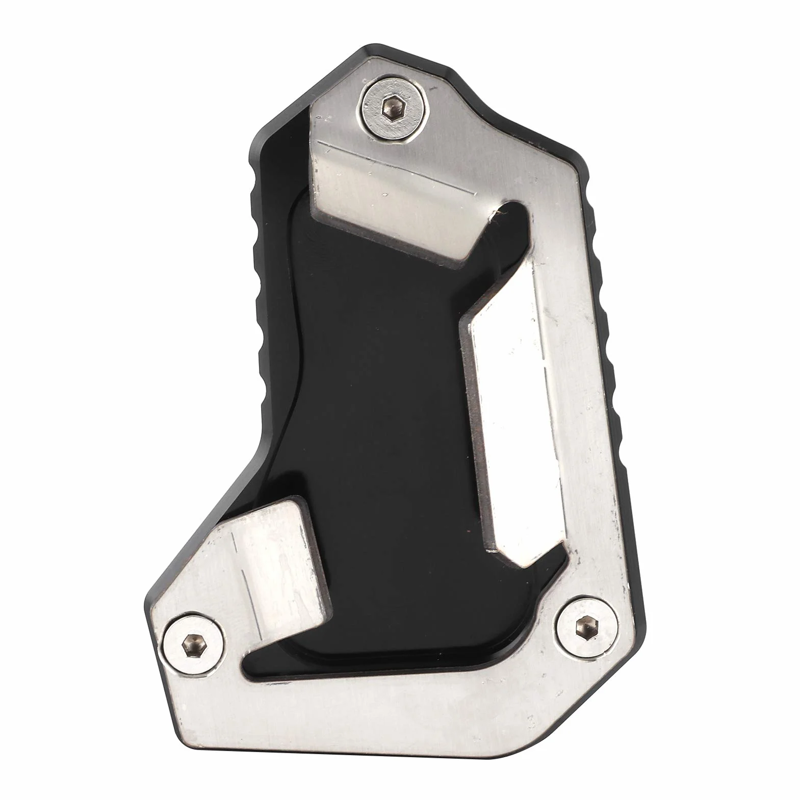 Qiilu Ständer Extension Pad Seitenständer Vergrößerer Fit für Tiger 1200 EXPLORER 2016-2017 V9h704