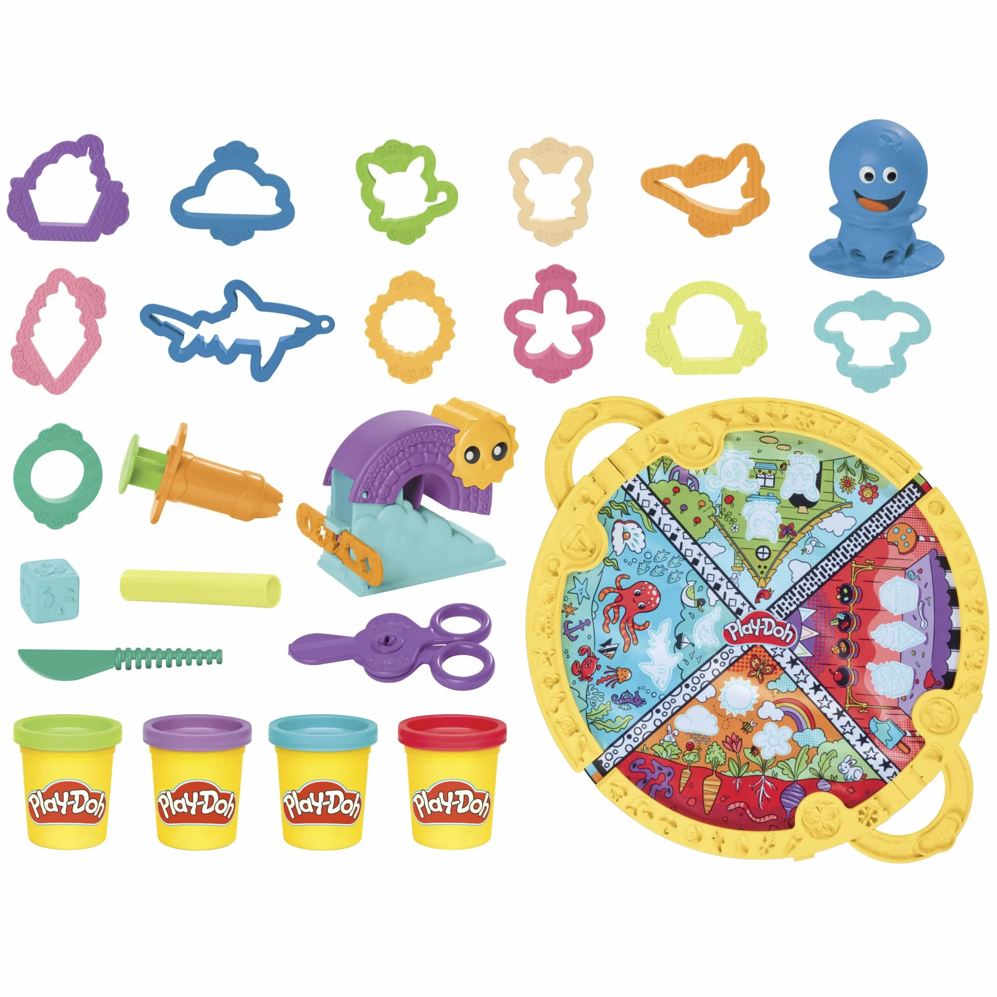 Play-Doh Zestaw startowy Play-Doh: składana, przenośna mata do zabawy