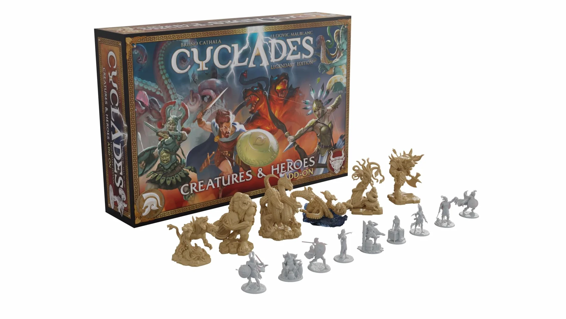 Cyklady: Stworzenia i bohaterowie - 15 figurek ulepszających Cyklady Stworzenia i Bohatery: Legendary Edition - Od 2 do 6 graczy - od 14 lat