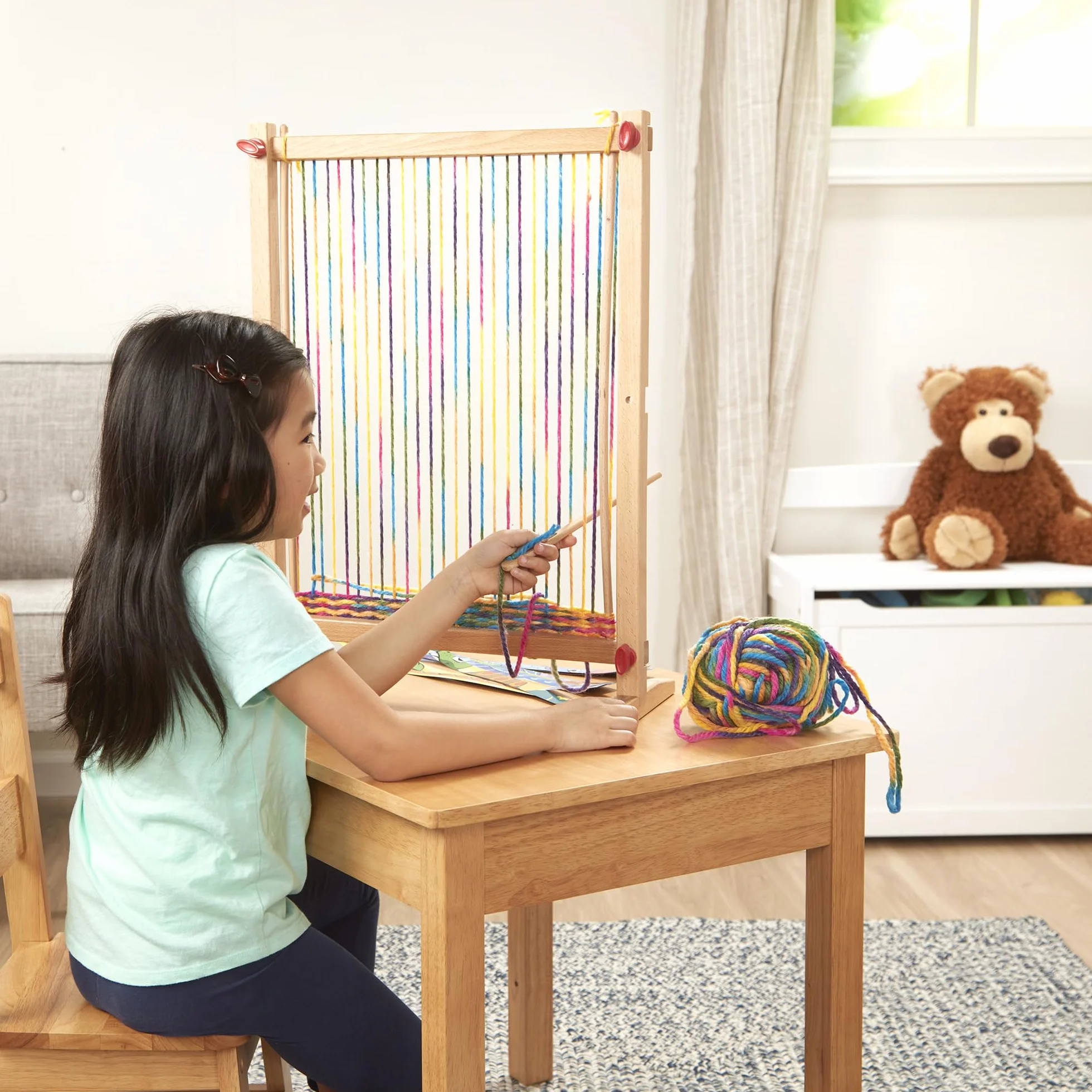 Melissa & Doug Drewniane krosno tkackie wielofunkcyjne od 6 lat