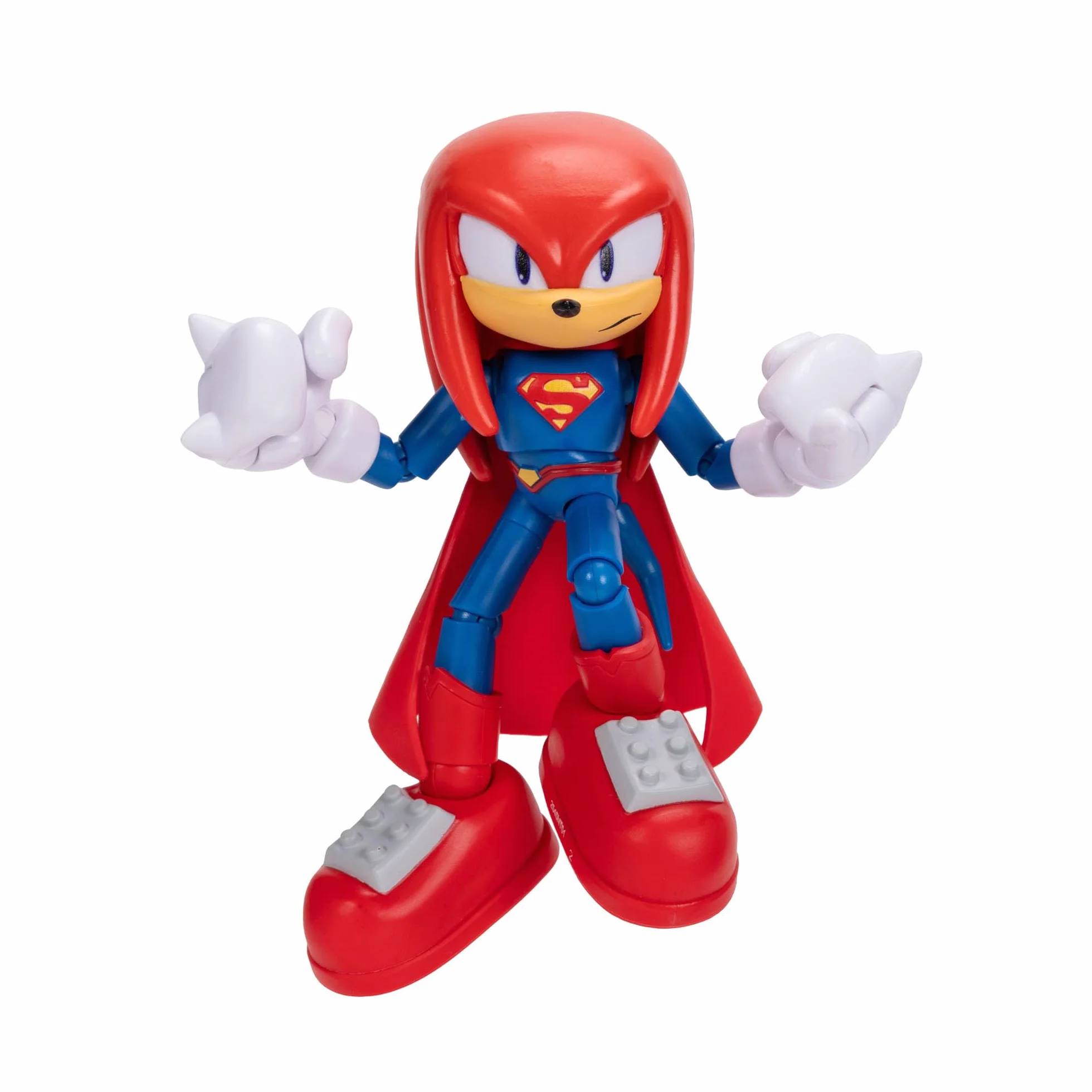 DC x Sonic Knuckles jako Superman, figurka 5" / 13 cm, oficjalna licencja Jakks Pacific, bardzo szczegółowy i szczegółowy design, opakowanie kolekcjonerskie