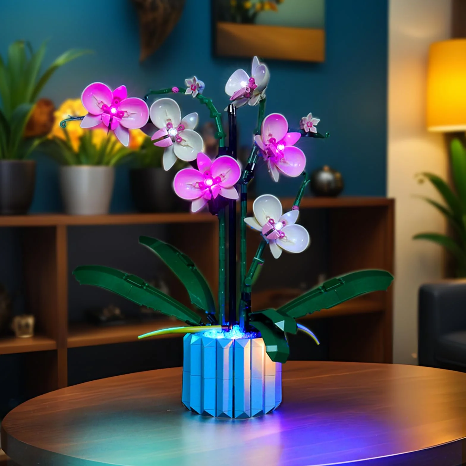 BrickBling Zestaw świateł LED do Lego 10311 Icons Orchidea, zestaw oświetleniowy „zrób to sam” do orchidei, kwiatu Lego, dla dorosłych, Botanical Collection dekoracja domu, wersja klasyczna
