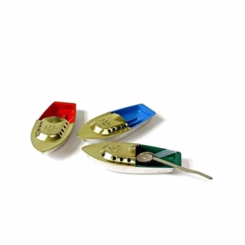 Brimtoy Klasyczny design pop-pop łódź - wykonana z cyny w zestawie ze świecą, tacą na świece i instrukcją - wymiary 14 x 6 x 3 cm - kolekcjonerska dla dorosłych/unisex