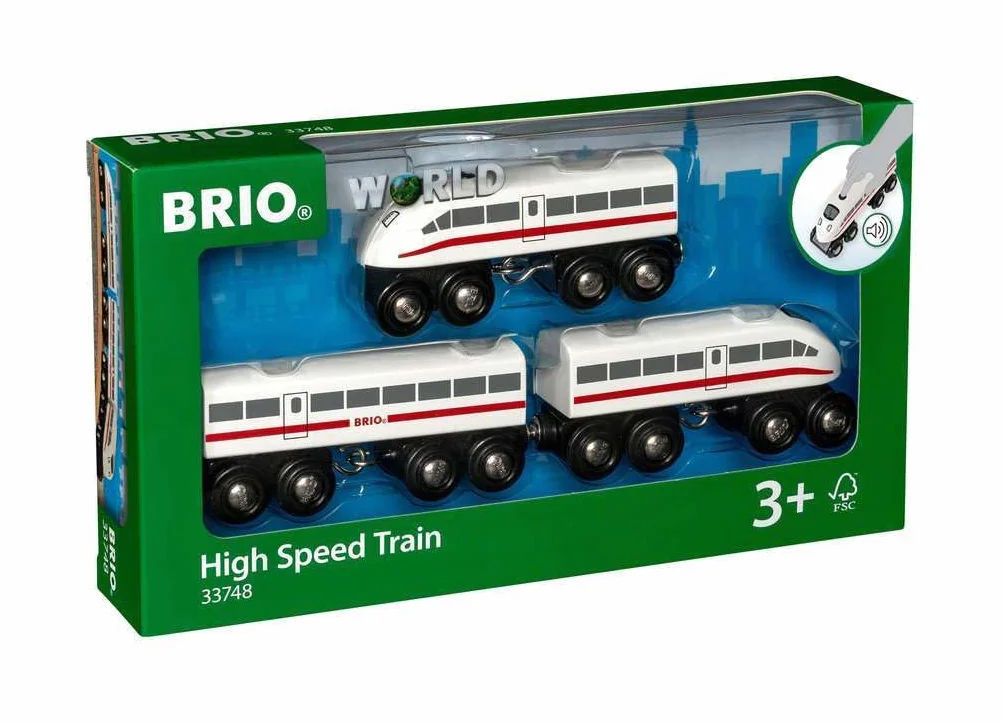 Brio 63374800 Pociąg Expressowy (63374800) Bezpieczna Zabawka Dla Dzieci Powyżej 3 Lat,Wielokolorowa