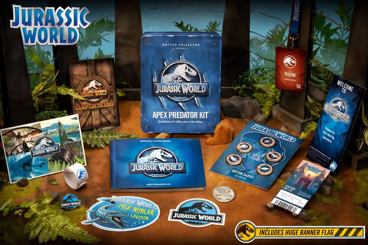Doctor Collector Jurassic World - Zestaw drapieżników Apex - edycja standardowa UK, czarny (DCJW11)