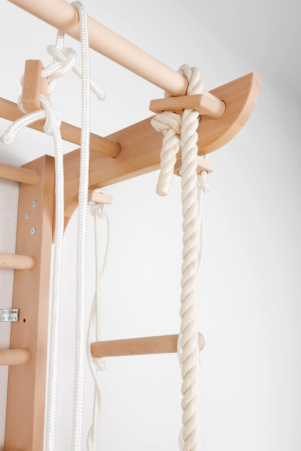 Ściana gimnastyczna drewniana "Kinder-2-240" – Wooden Swedish Ladder for Kids and Adults, Wall Bar, Drabinka Gimnastyczna do Home Gym i Kids Room, Sprzęt Gymnastic