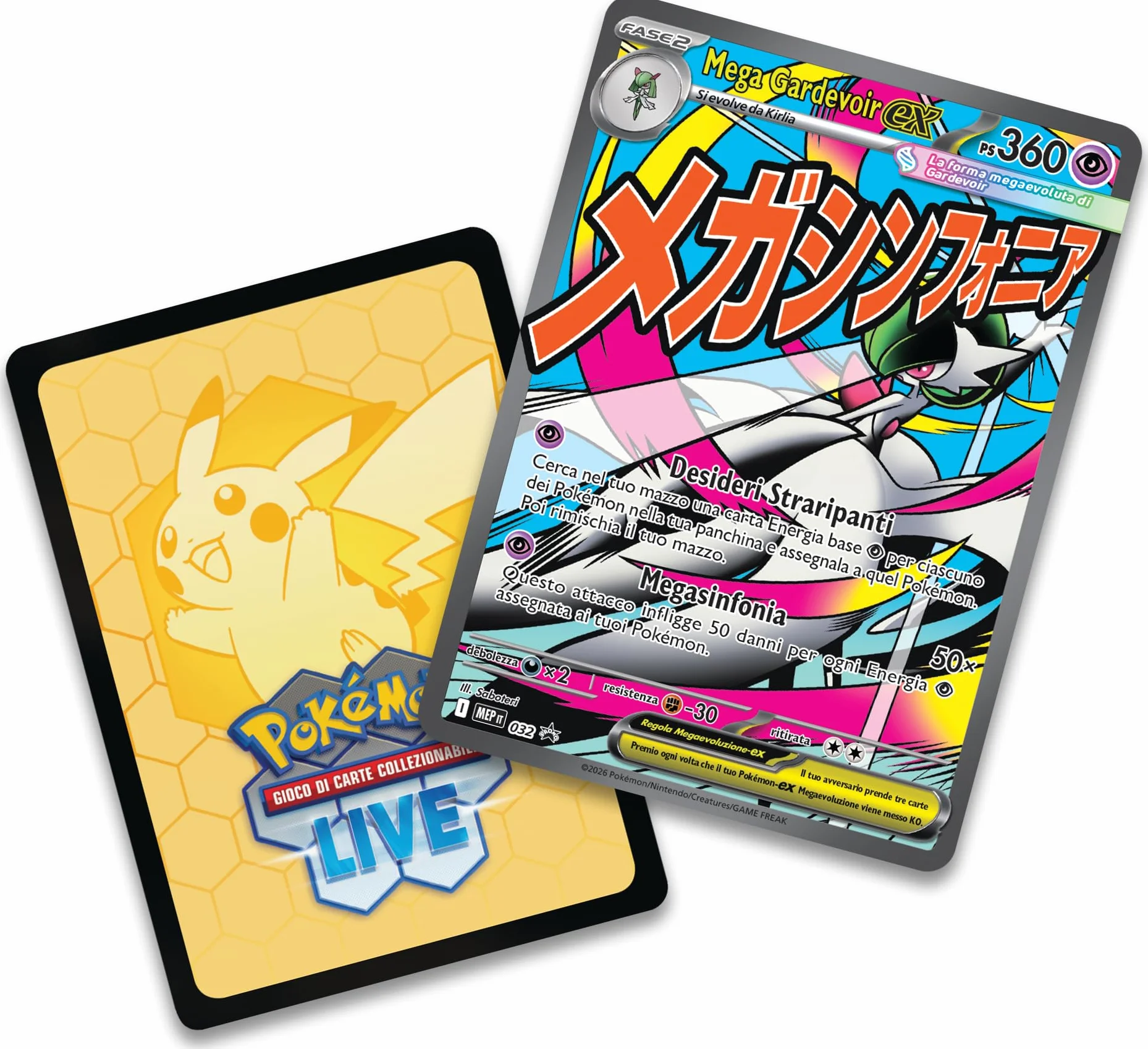Pokémon: Mega Gardevoir Expansion Expansion MegaEvolution Collection - Heroiczne powstanie GCC Pokémon (1 holograficzna karta promocyjna, 1 plakat dwustronny i 10 rozszerzeń)