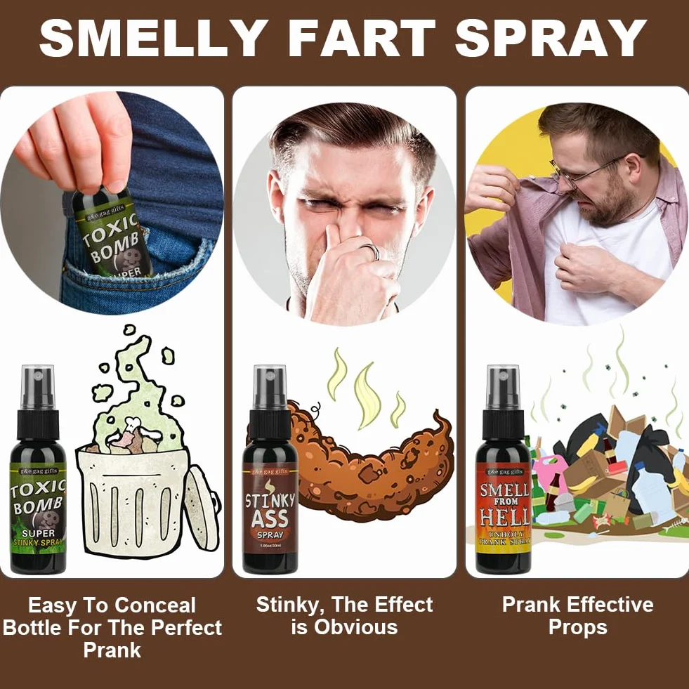 OSDUE Fart Spray Płynna Zabawka Śmierdzący Zapach Narzędzie dla Dzieci i Dorosłych