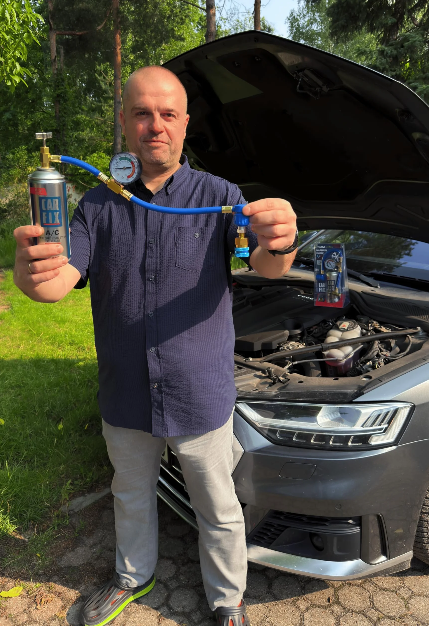 zastępczy ZAMIENNIK CZYNNIKA - zamiennik r134a do klimatyzacji samochodowej - 2 puszki 5w1, 235g