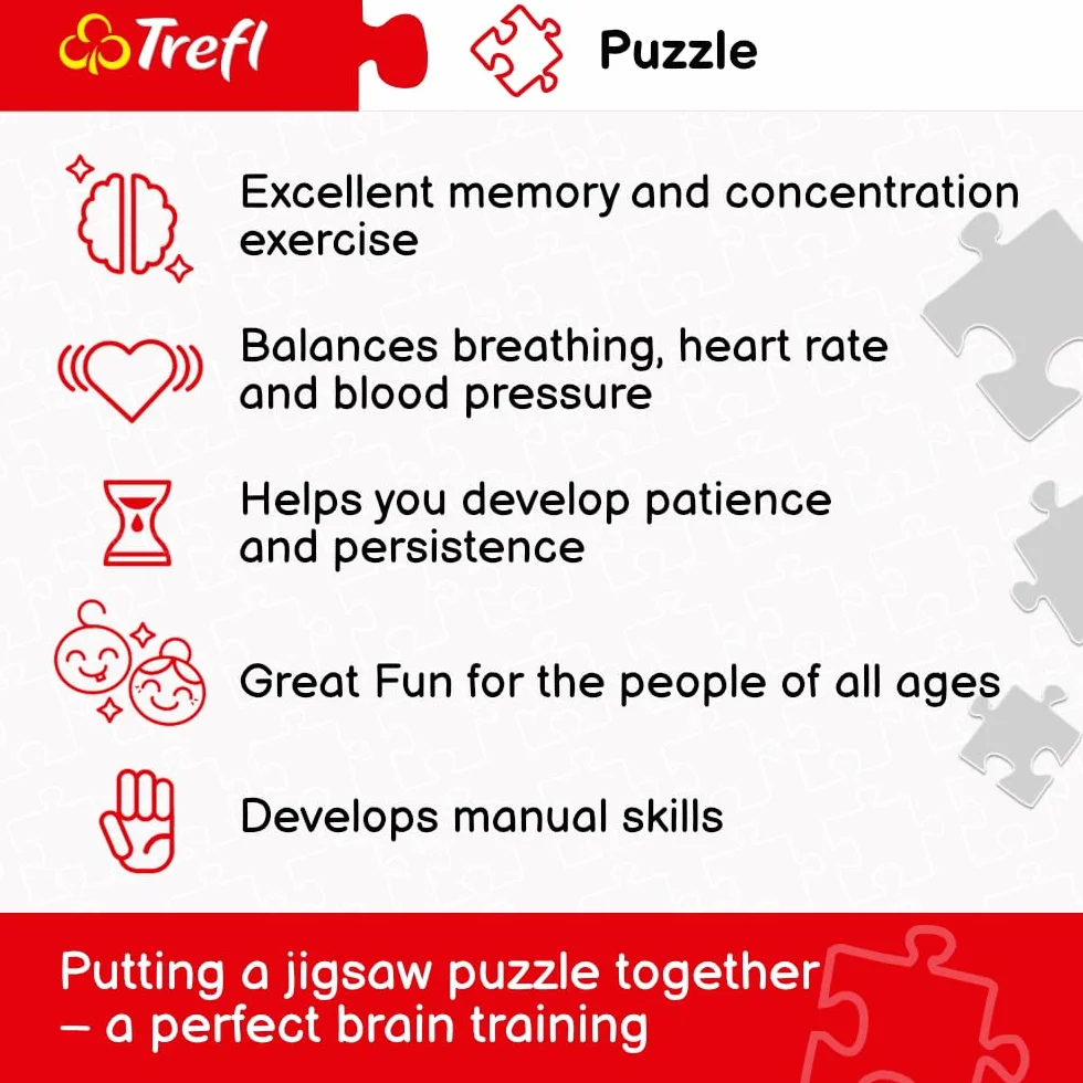 Trefl Jezioro Morskie Oko, Tatry, Polska Puzzle 1500 Elementów o Wysokiej Jakości Nadruku dla Dorosłych i Dzieci od 12 lat