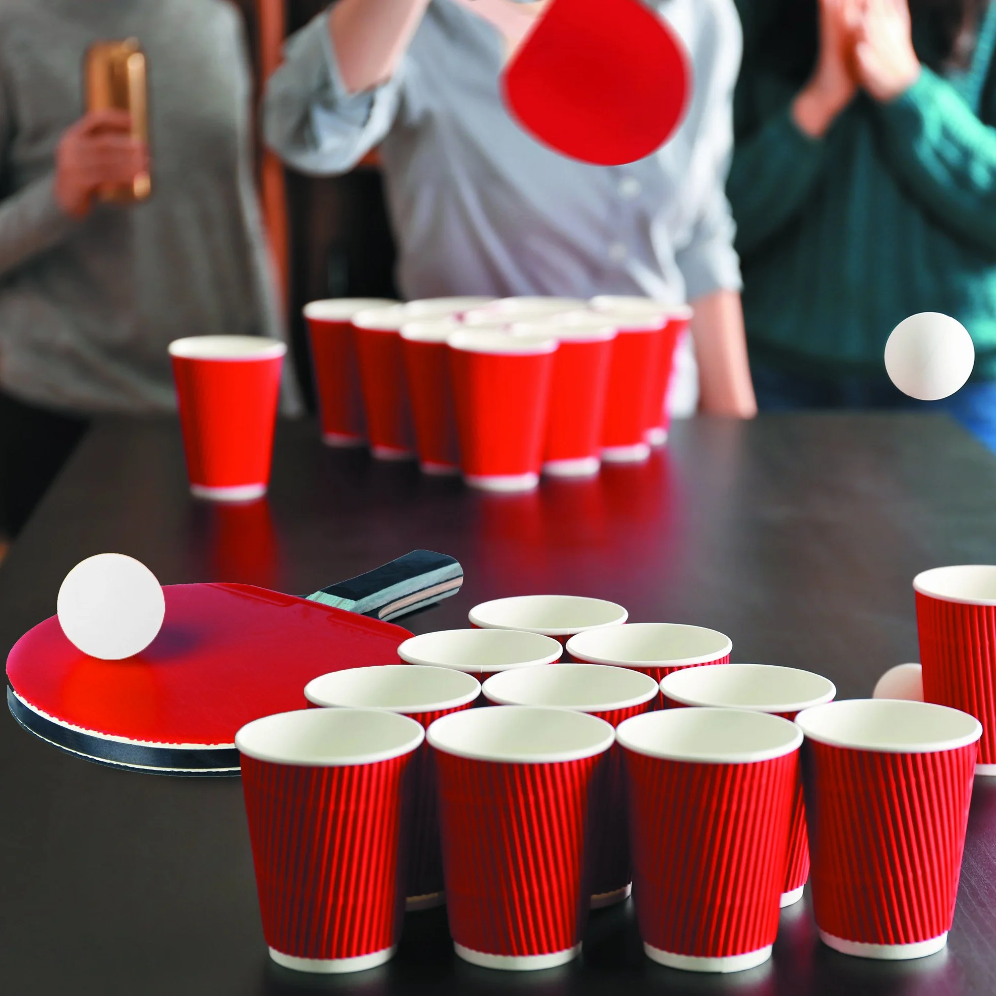 The Twiddlers - 50 White Ping Pong Balls for Crafts, Table Tennis and Beer Pong
