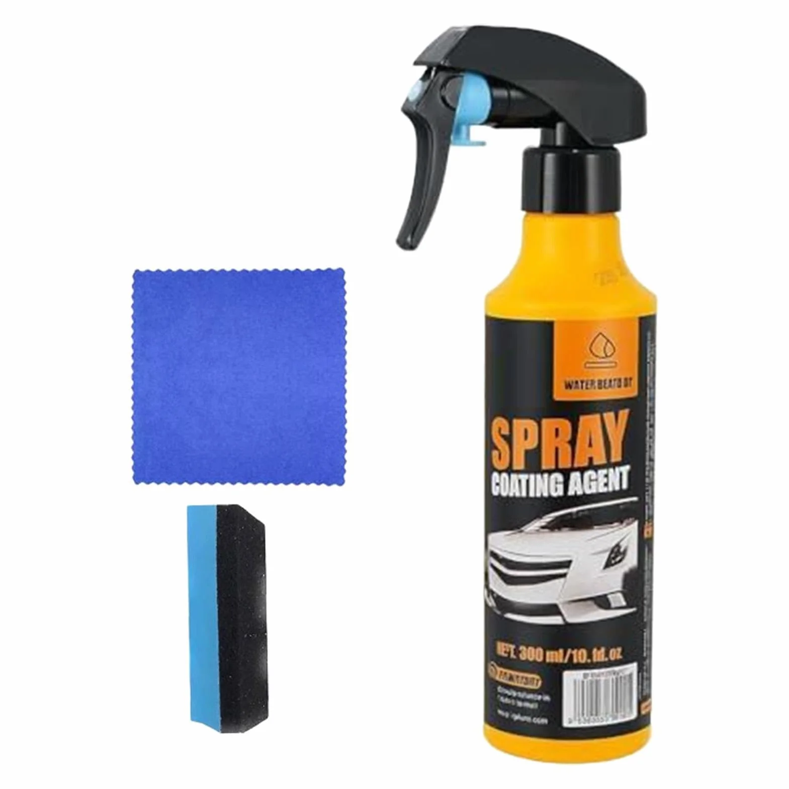 Ceramic Coating Spray - Hydrophobic Nano Car Detailer | 300ml Glass Paint Shine Spray With UV Block, Oxidation Protection For Automotive Exterior Care, Long Lasting Gloss Enhancement