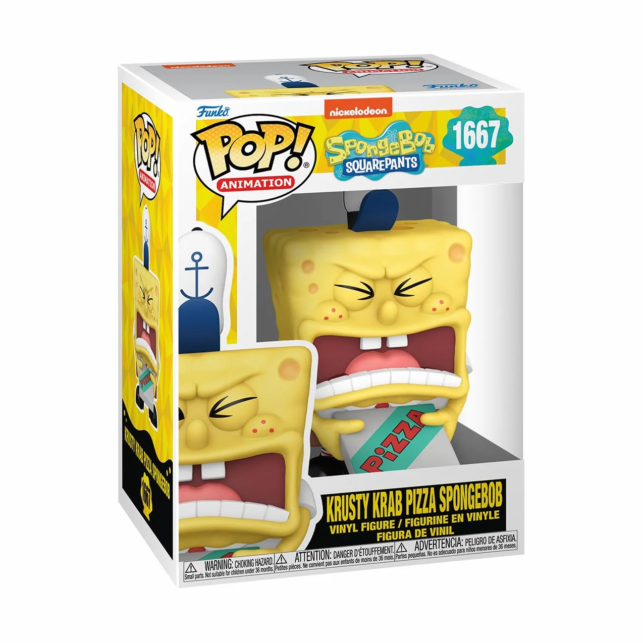 Funko POP! TV: SBS 25th - Spongebob Squarepants - SB With Pizza - Spongebob Squarepants - Kolekcjonerska figurka winylowa - Pomysł na prezent - Oficjalny towar - Zabawki dla dzieci i dorosłych