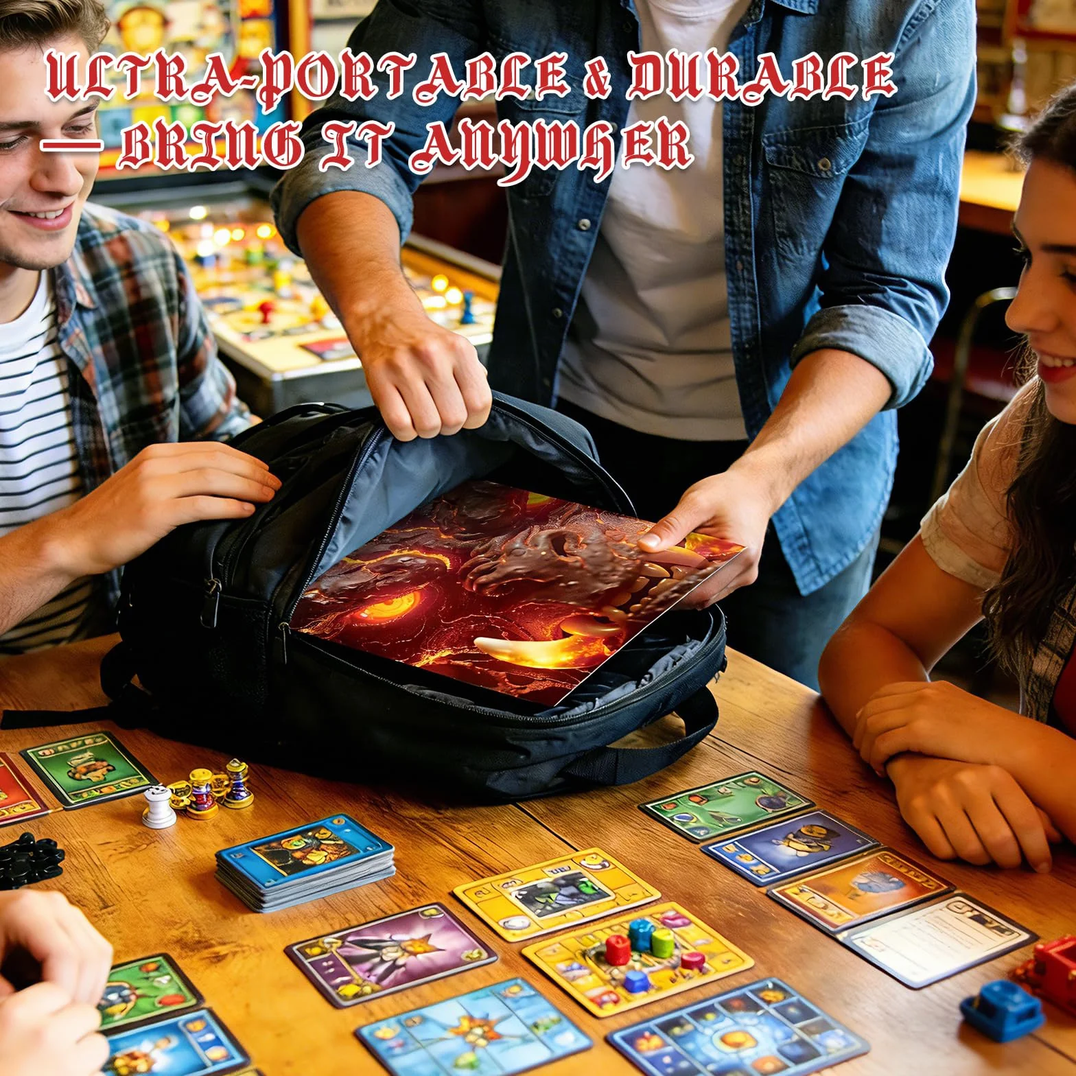Byhoo Ekran DM 2 sztuki do D&D 5E – akcesoria DND, wodoodporne, wielokrotnego użytku, potrójnie składany, przenośny, format A4, kompatybilny z zasadami rdzenia 5E