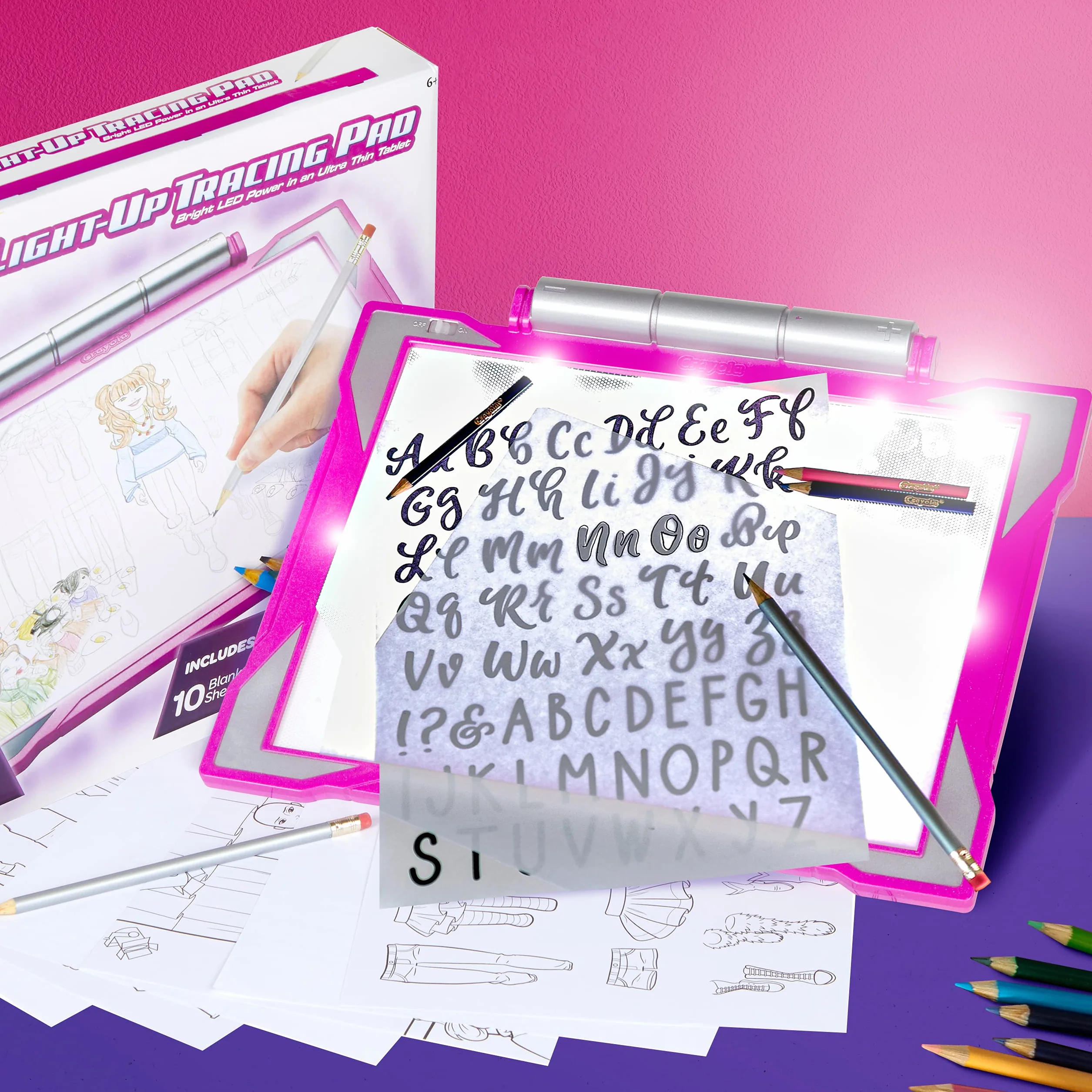 Crayola – Tablica świetlna, prezent i zabawka dla dzieci, w wieku 6, 7, 8, 9