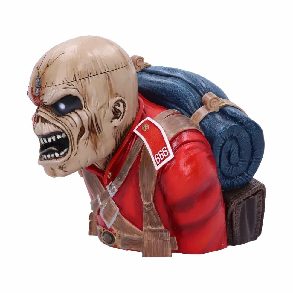 Nemesis Now Iron Maiden The Trooper pudełko na biust 26,5 cm (duże), żywica, oficjalnie licencjonowane pudełko na biust Iron Maiden, idealne do przechowywania rzeczy, odlewane z żywicy, fachowo