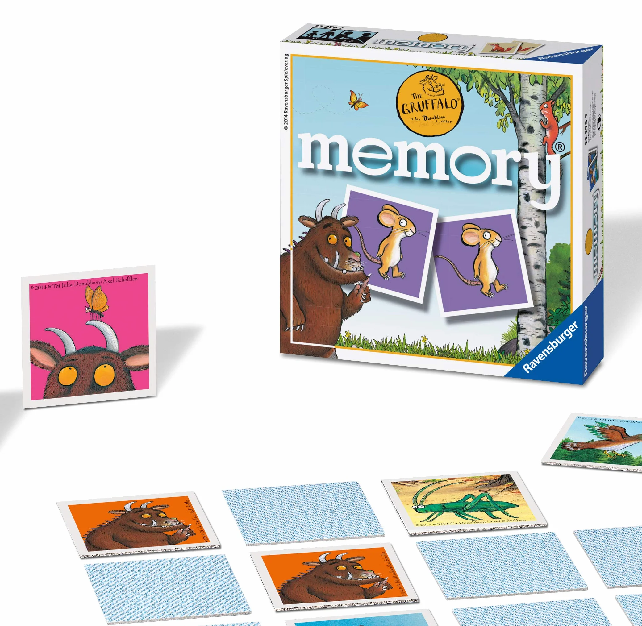 Ravensburger The Gruffalo Mini Memory Game - Matching Picture Snap Pairs Game For Kids Age 3 Years and Up - Gruffalo Toy