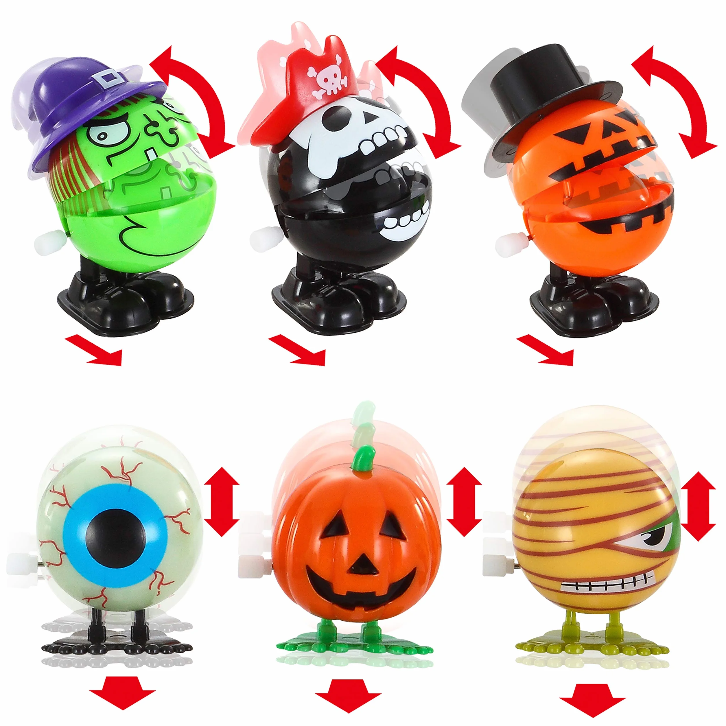 JOYIN Zestaw 24 zabawek na Halloween, na Halloween, przyjęcie, upominek, wypełniacz torby (24 sztuki)