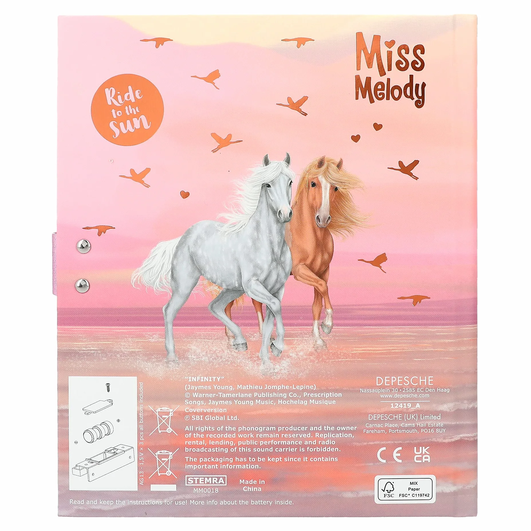 Miss Melody - pamiętnik z kodem i muzyką - (0412419)