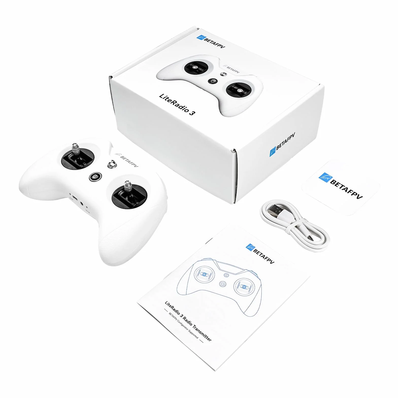 BETAFPV Frsky LiteRadio 3 RC Nadajnik Radiowy z Nano Bay dla Zewnętrznego Modułu TX, Obsługa Symulatora FPV Konfigurator Konfiguracji V2 Aktualizacja Oprogramowania Układowego Joystick Calibracja