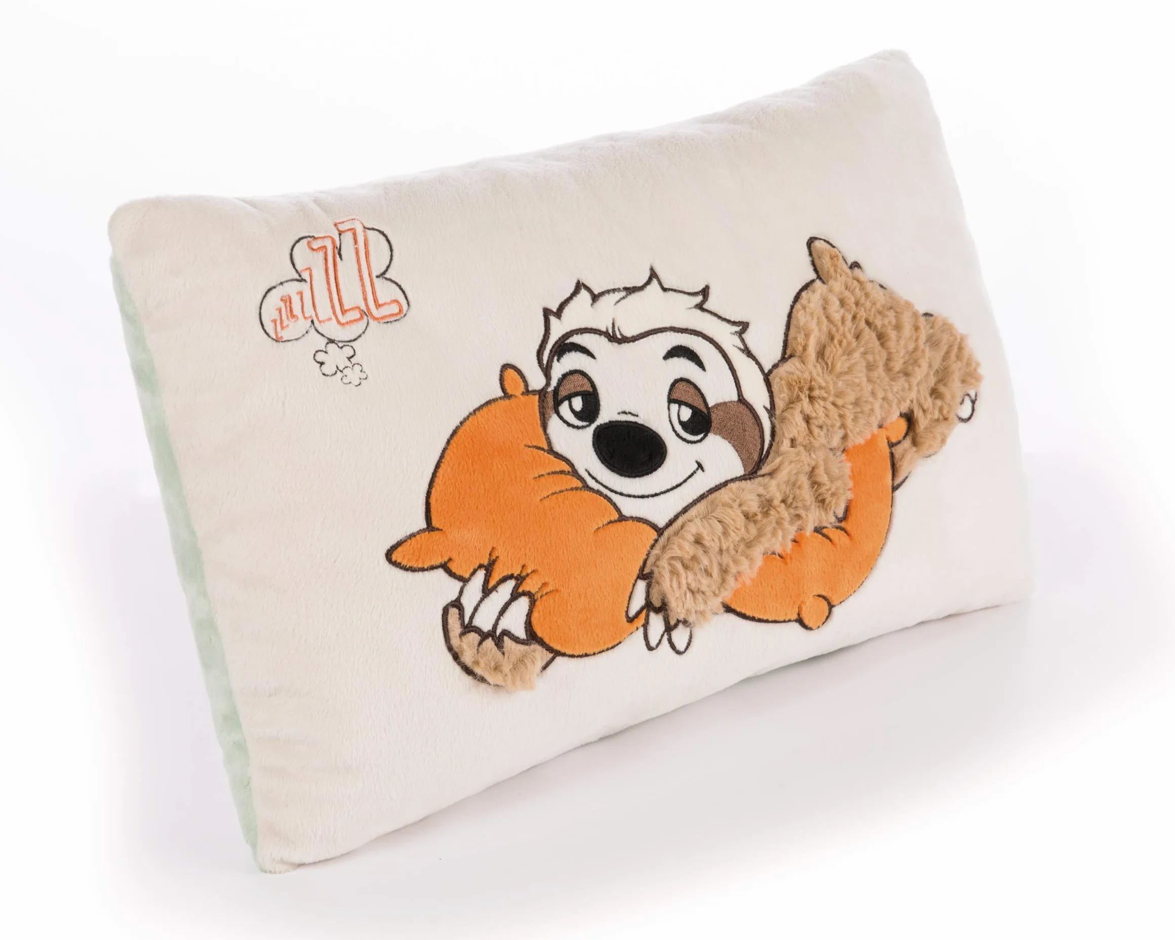 NICI 43491 poduszka leniwiec Wave Dave – prostokątna, flauszowa poduszka przytulanka leniwca, 43 x 25 cm, beżowa