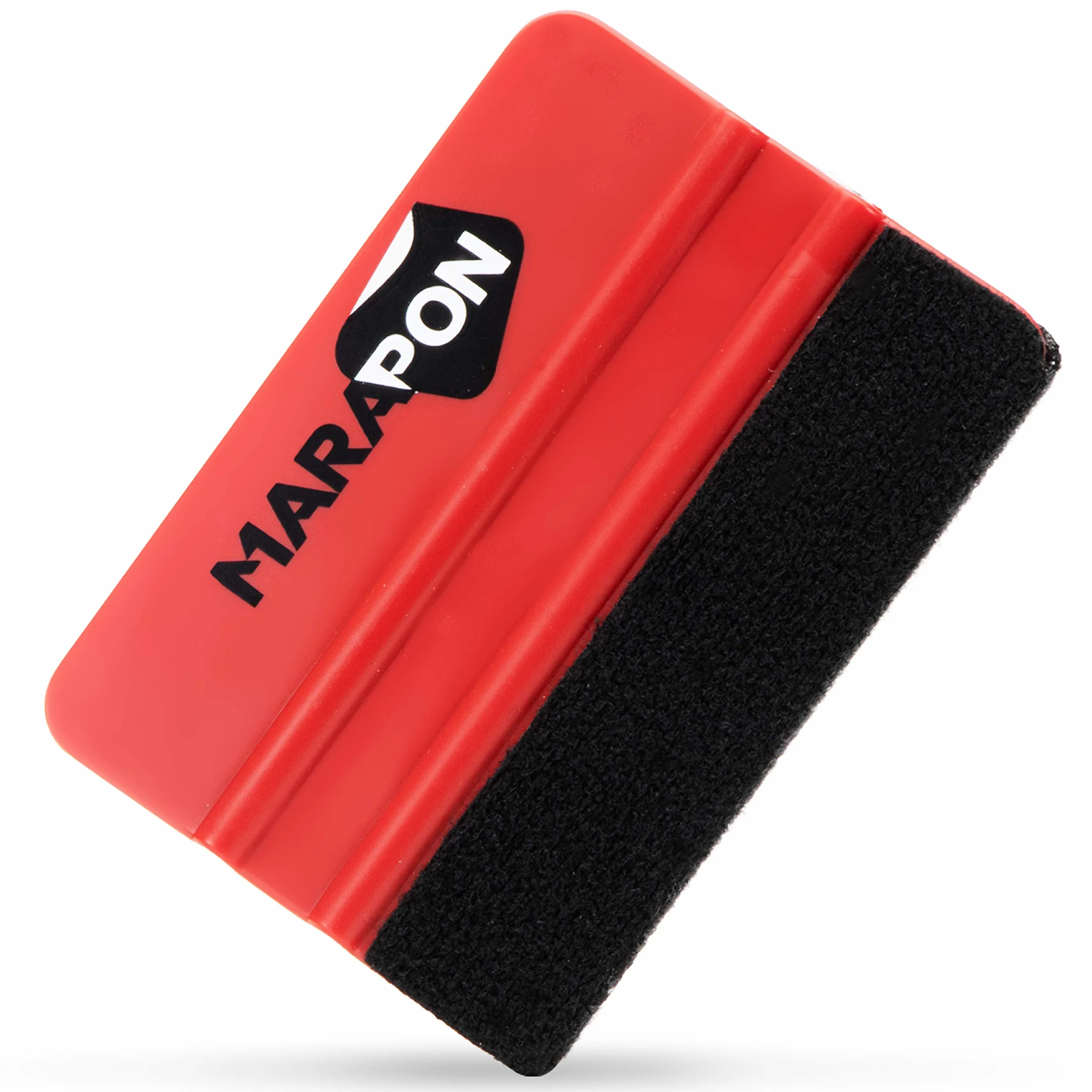 MARAPON® Rakla do folii [10 x 7,3 cm] z powłoką filcową – do folii okiennych i folii samochodowych – wysokiej jakości rakiel nadaje się również do folii węglowej i folii Alcantara