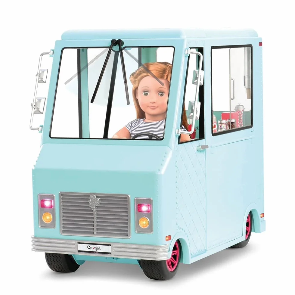 Our Generation 44487 OG (Ice Cream Truck wózek na lody, niebieski
