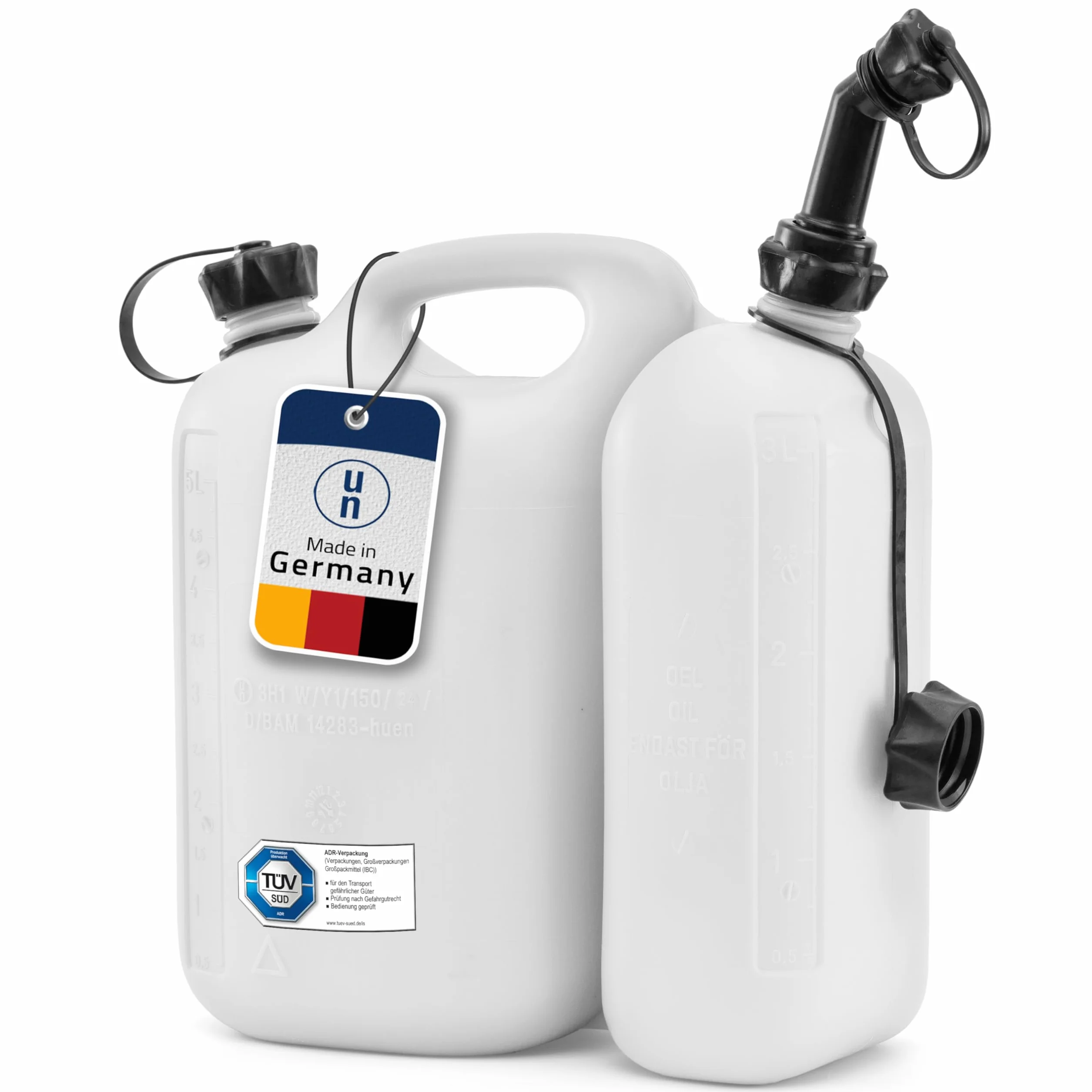 Podwójny kanister ECO 5,5+3L na paliwo benzynę, Hünersdorff