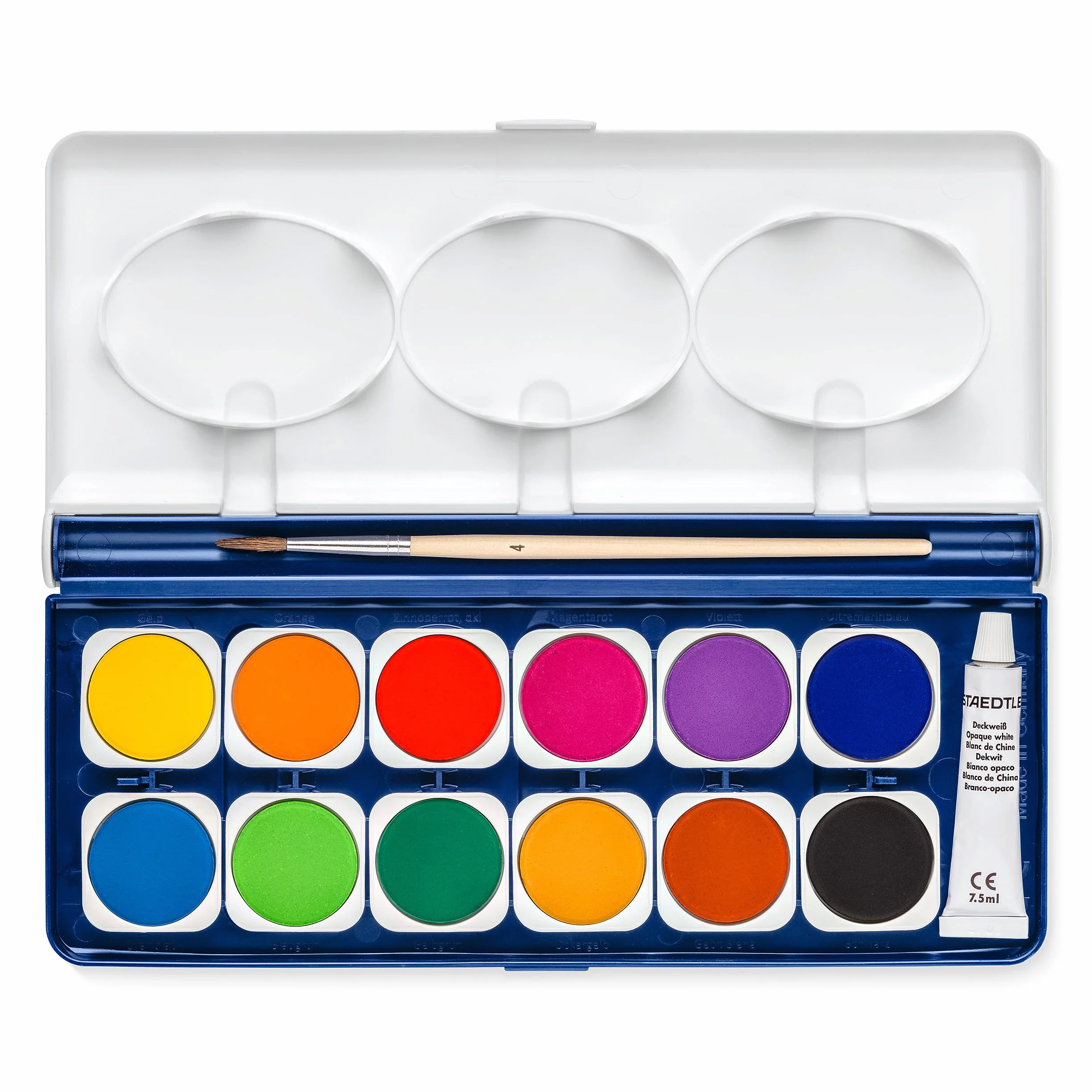 Staedtler 888 NC12 farbki akwarelowe, wielokolorowy, 12 sztuk