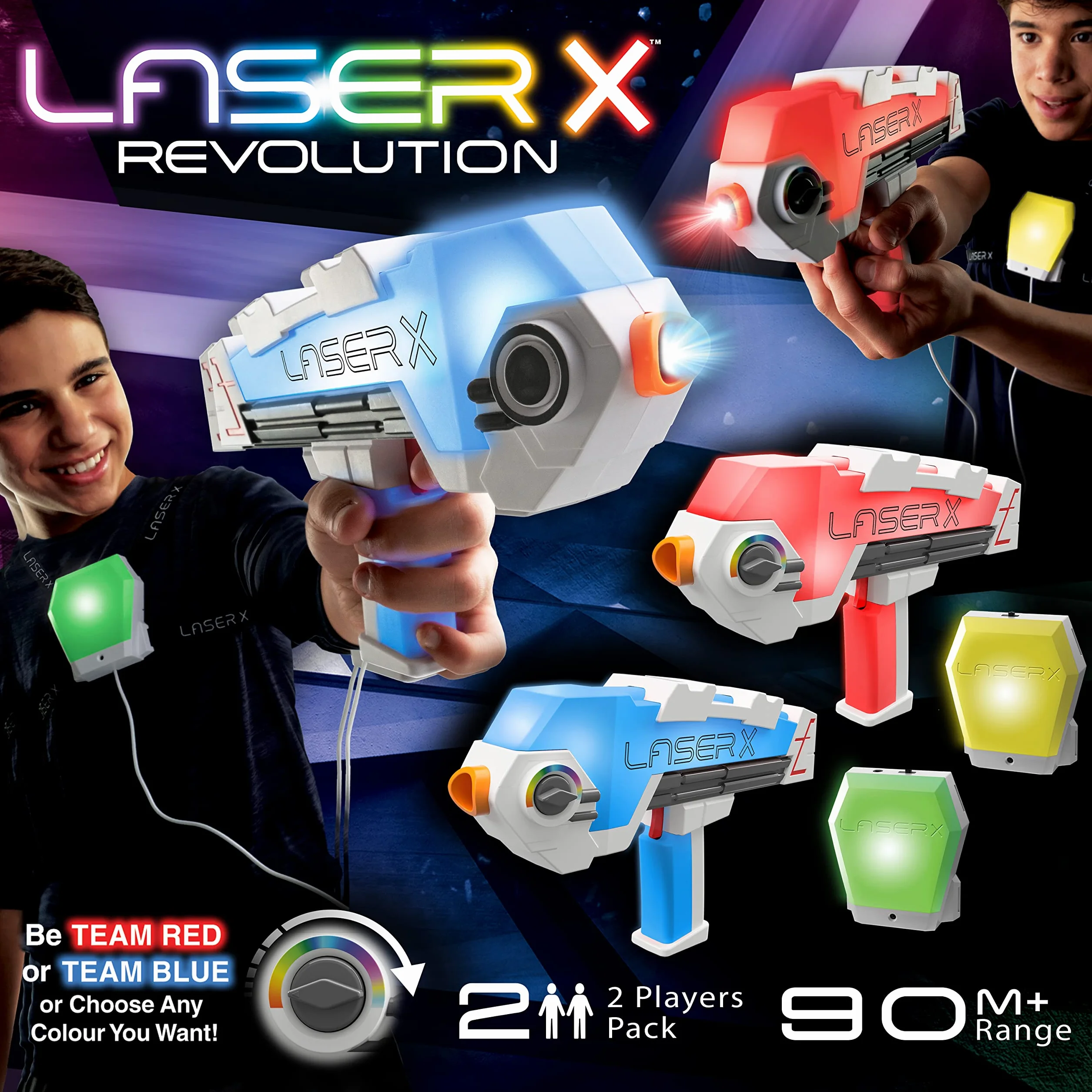 Laser X Revolution Double Blasters, Orange, Medio